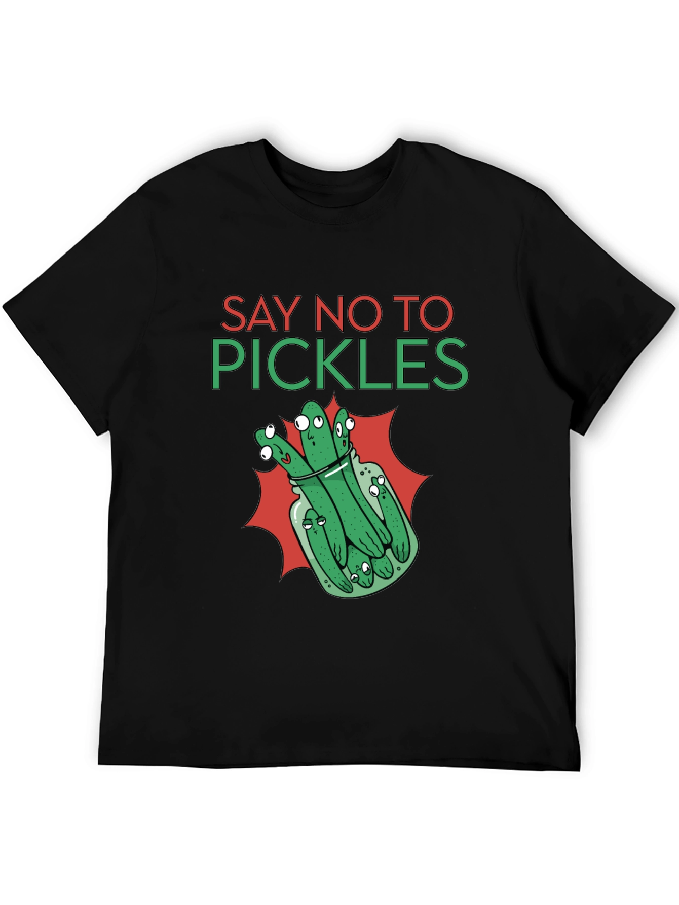 Say No to Pickles Funny Graphic T-Shirt