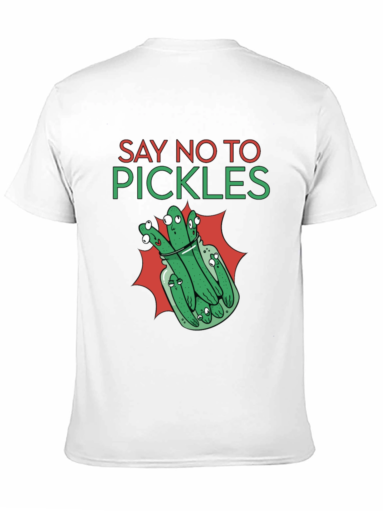 Say No to Pickles Funny Graphic T-Shirt