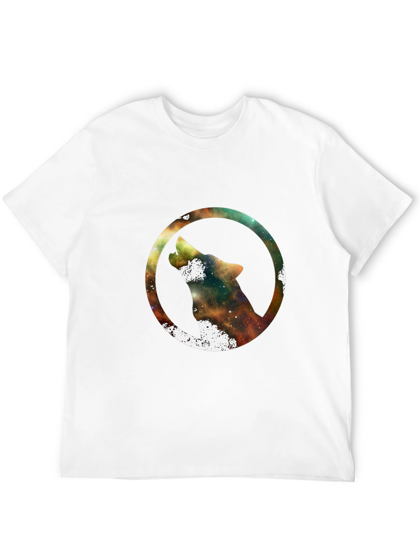 Galaxy Wolf T-Shirt - Stylish Black Tee