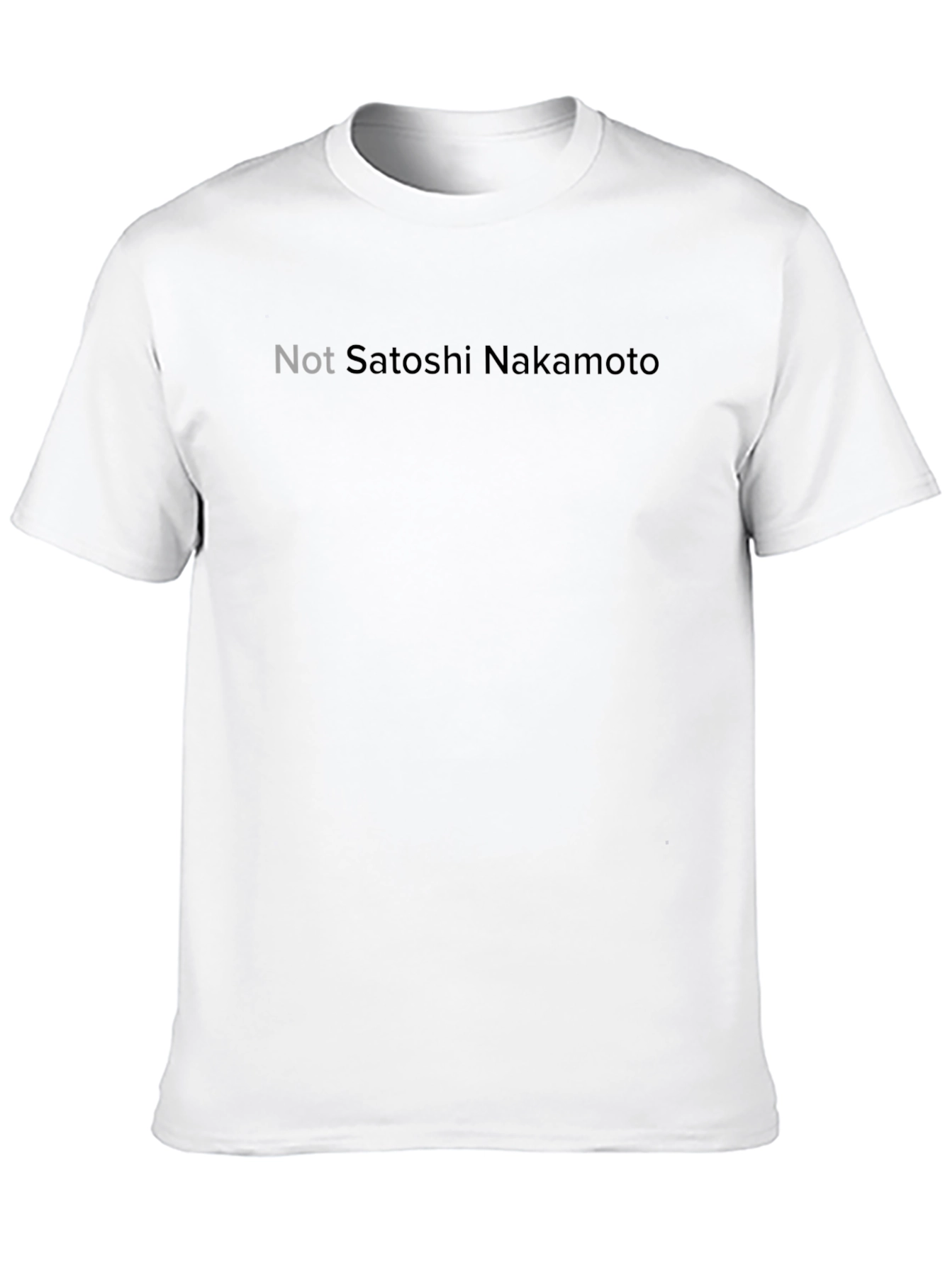 Not Satoshi Nakamoto Black T-Shirt