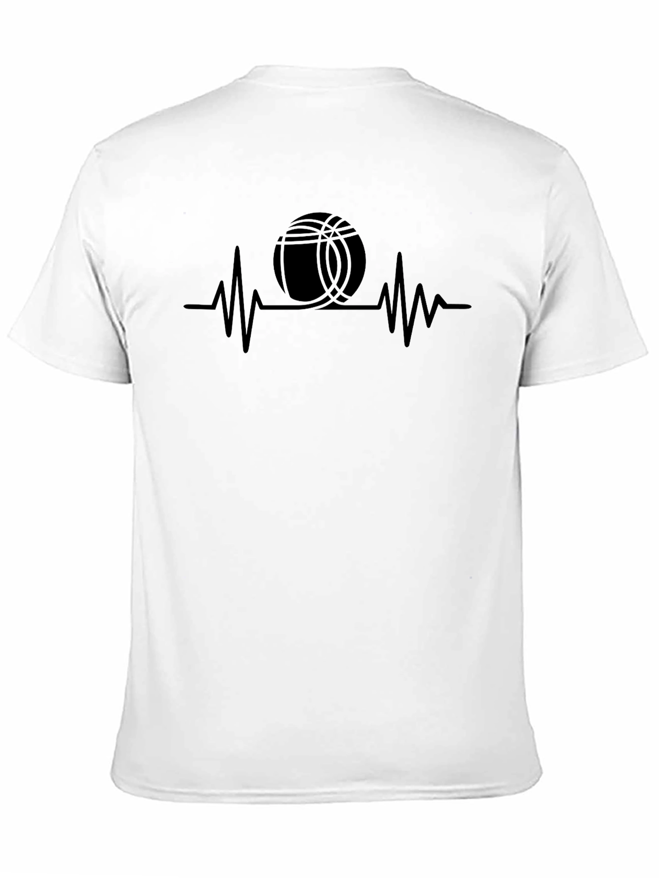 Basketball Heartbeat Graphic T-Shirt