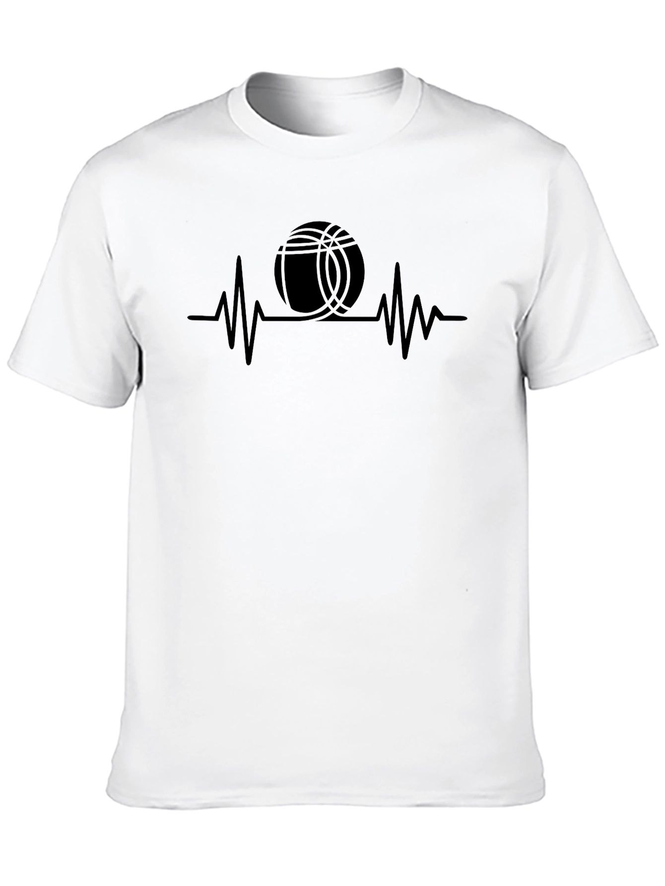 Basketball Heartbeat Graphic T-Shirt