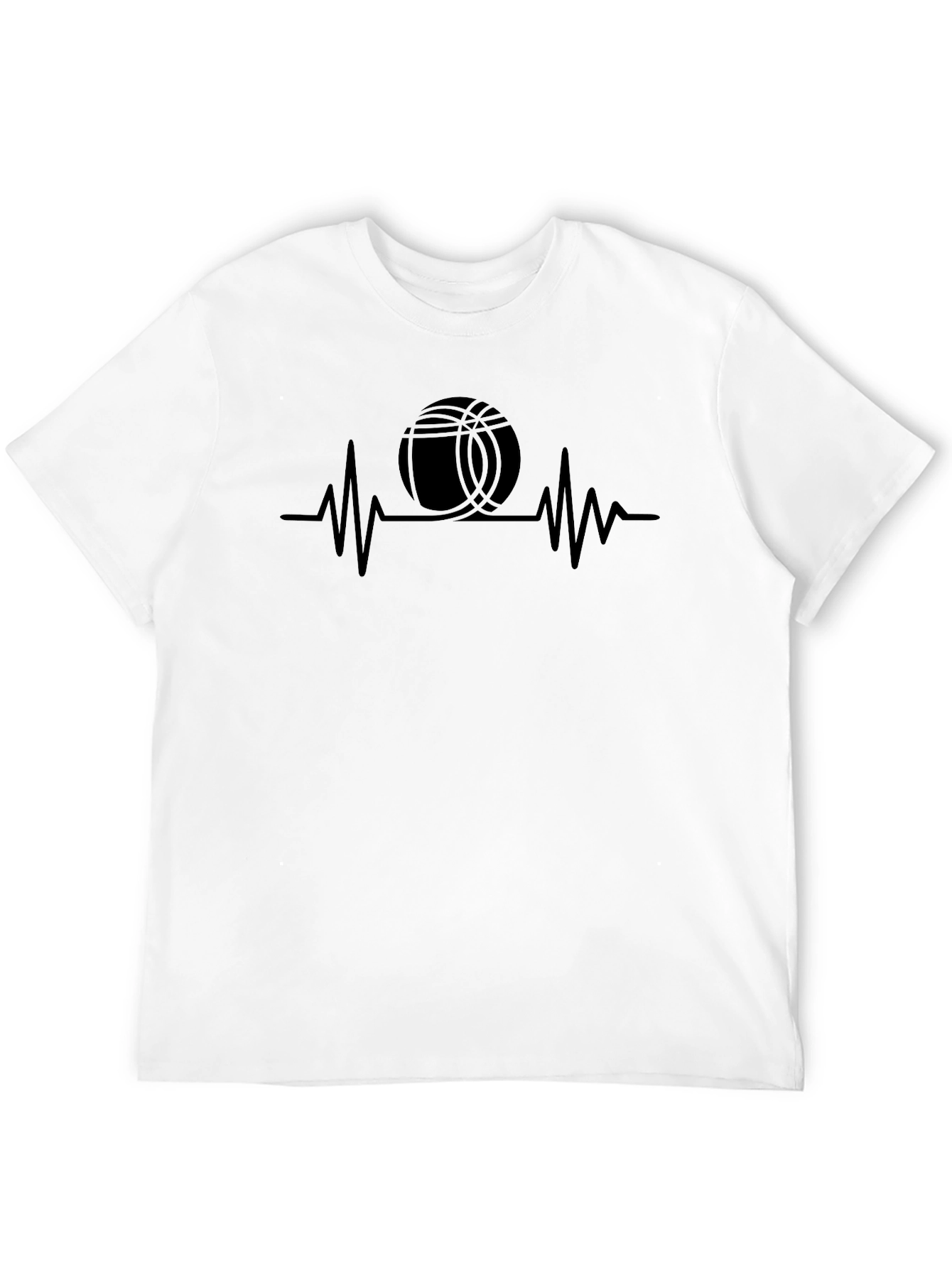 Basketball Heartbeat Graphic T-Shirt