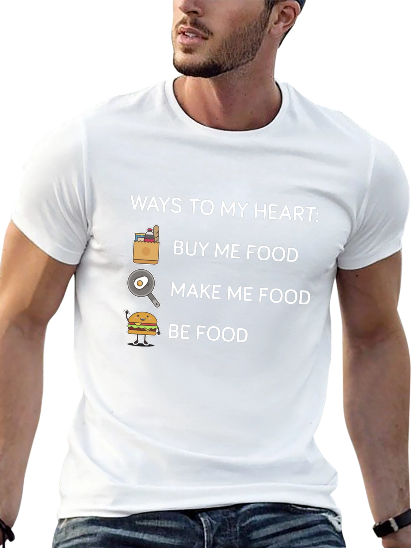 Ways to My Heart Funny Food T-Shirt
