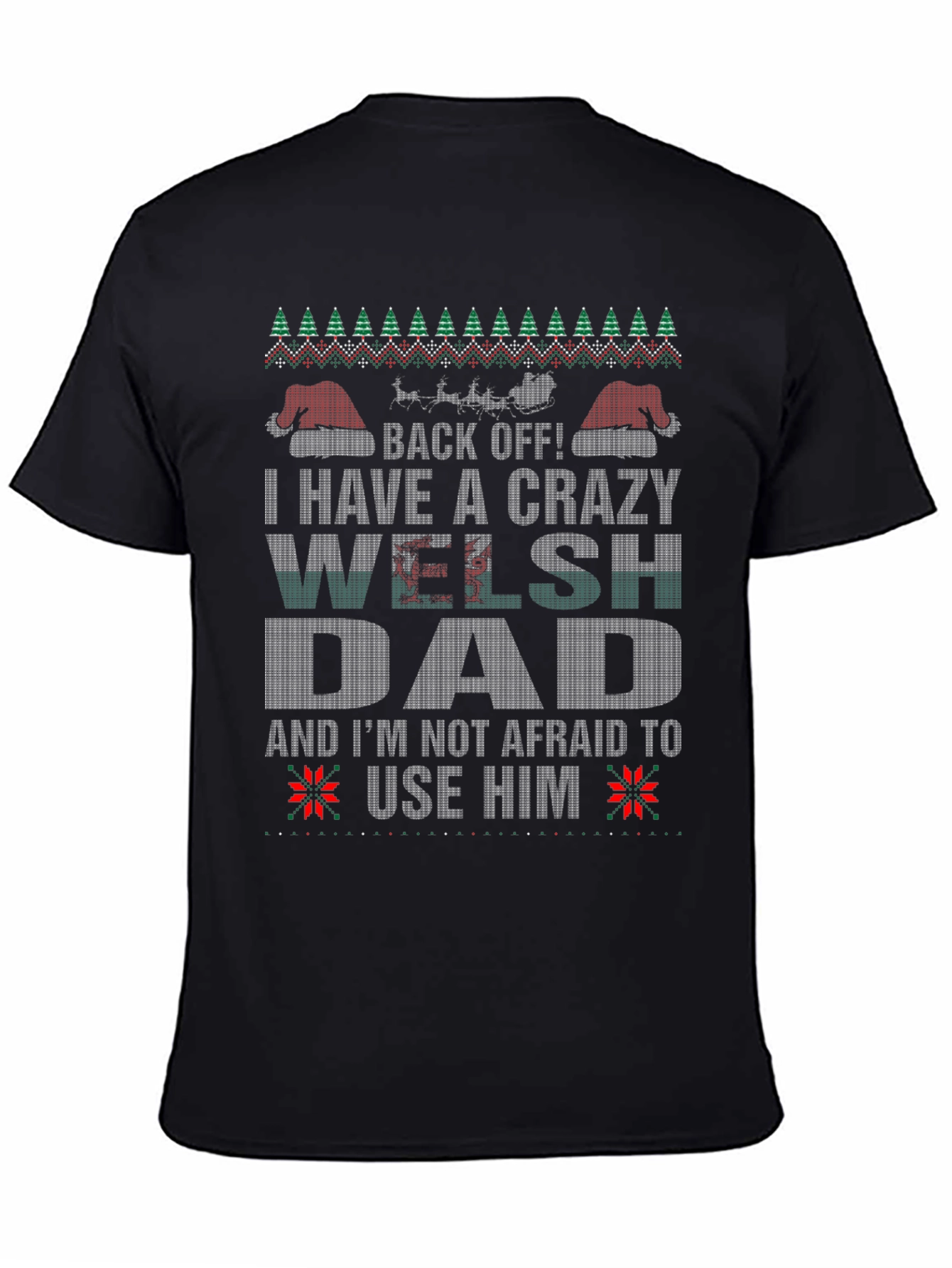 Crazy Welsh Dad Christmas T-Shirt