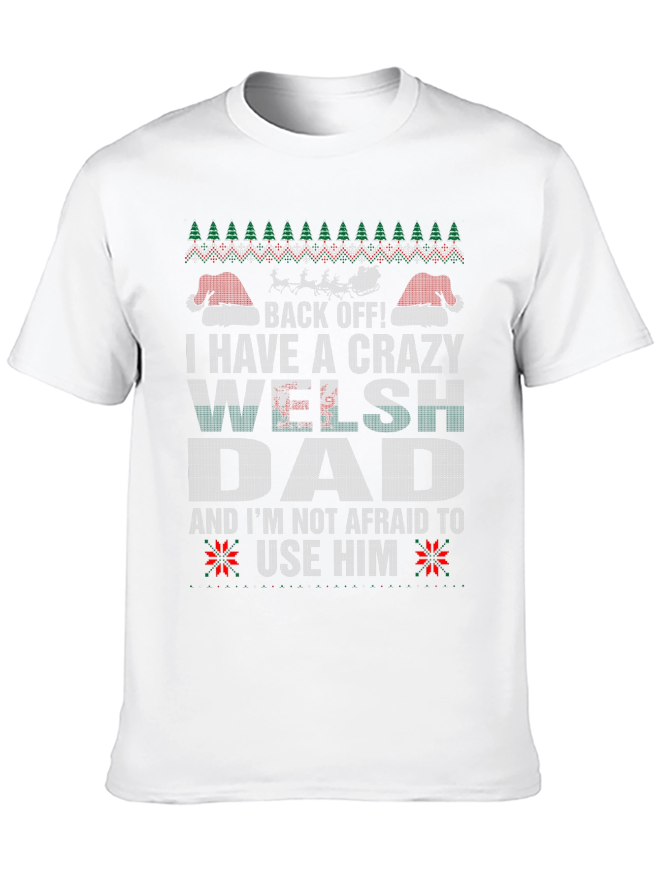 Crazy Welsh Dad Christmas T-Shirt