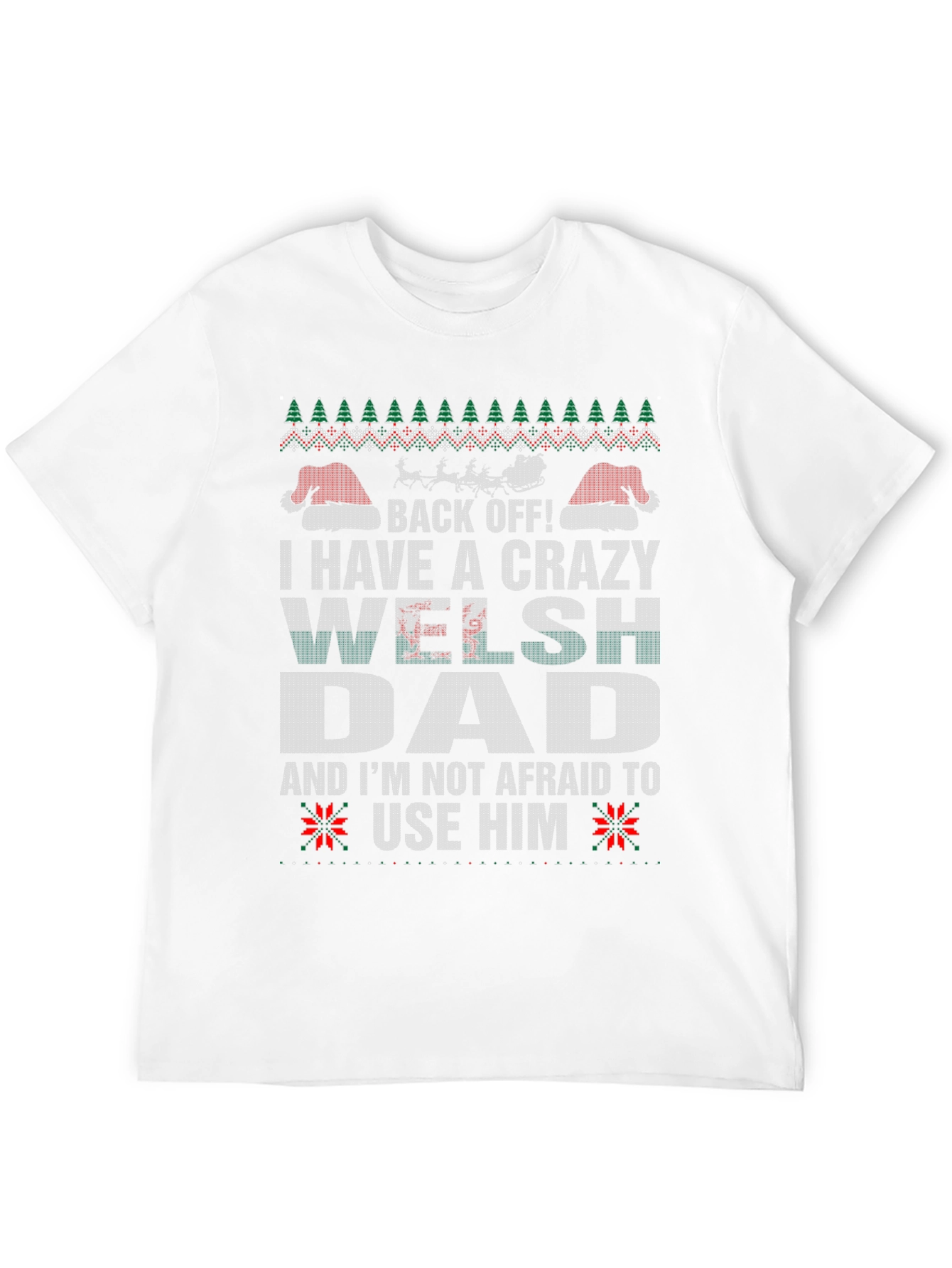 Crazy Welsh Dad Christmas T-Shirt