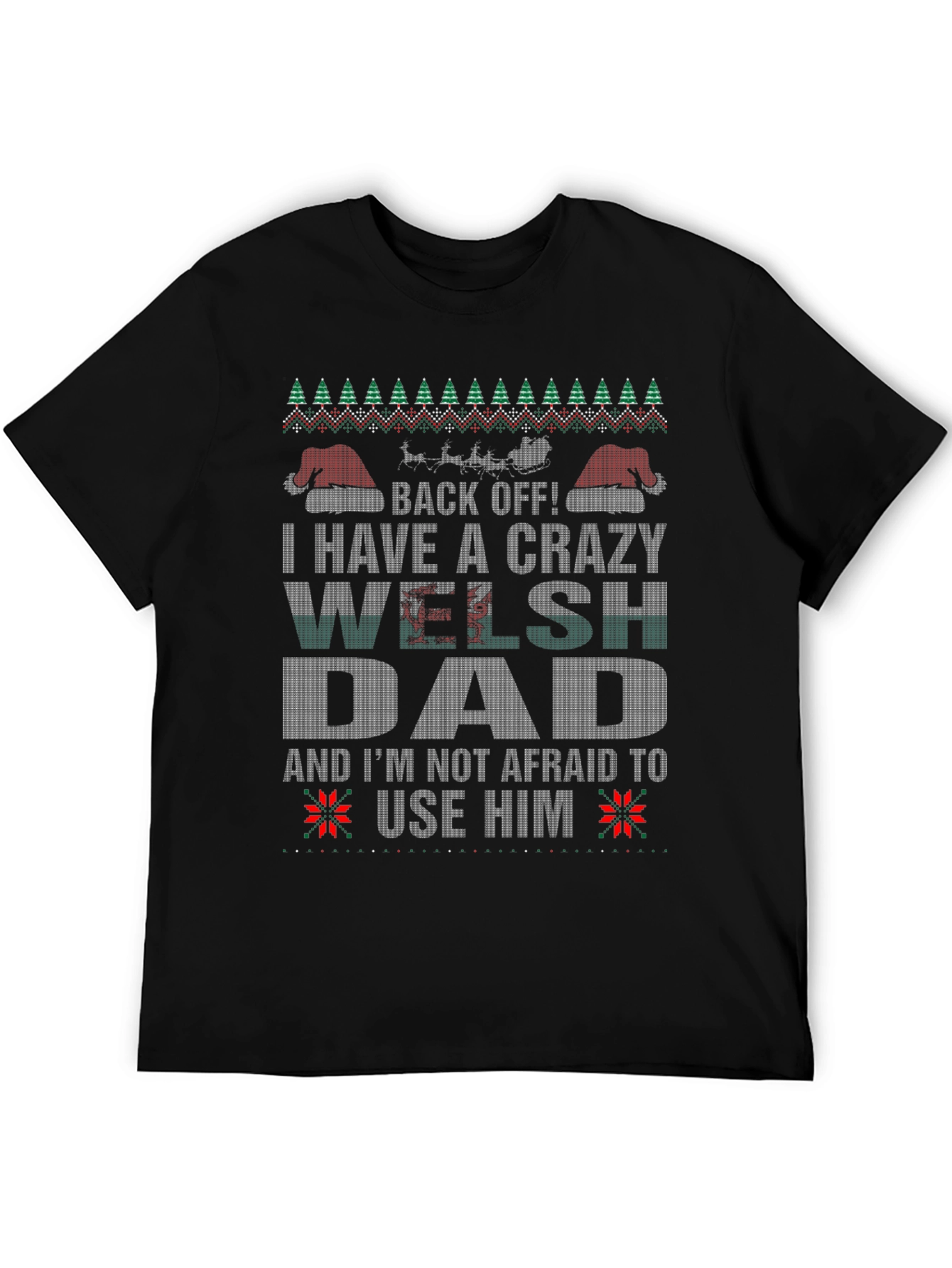 Crazy Welsh Dad Christmas T-Shirt