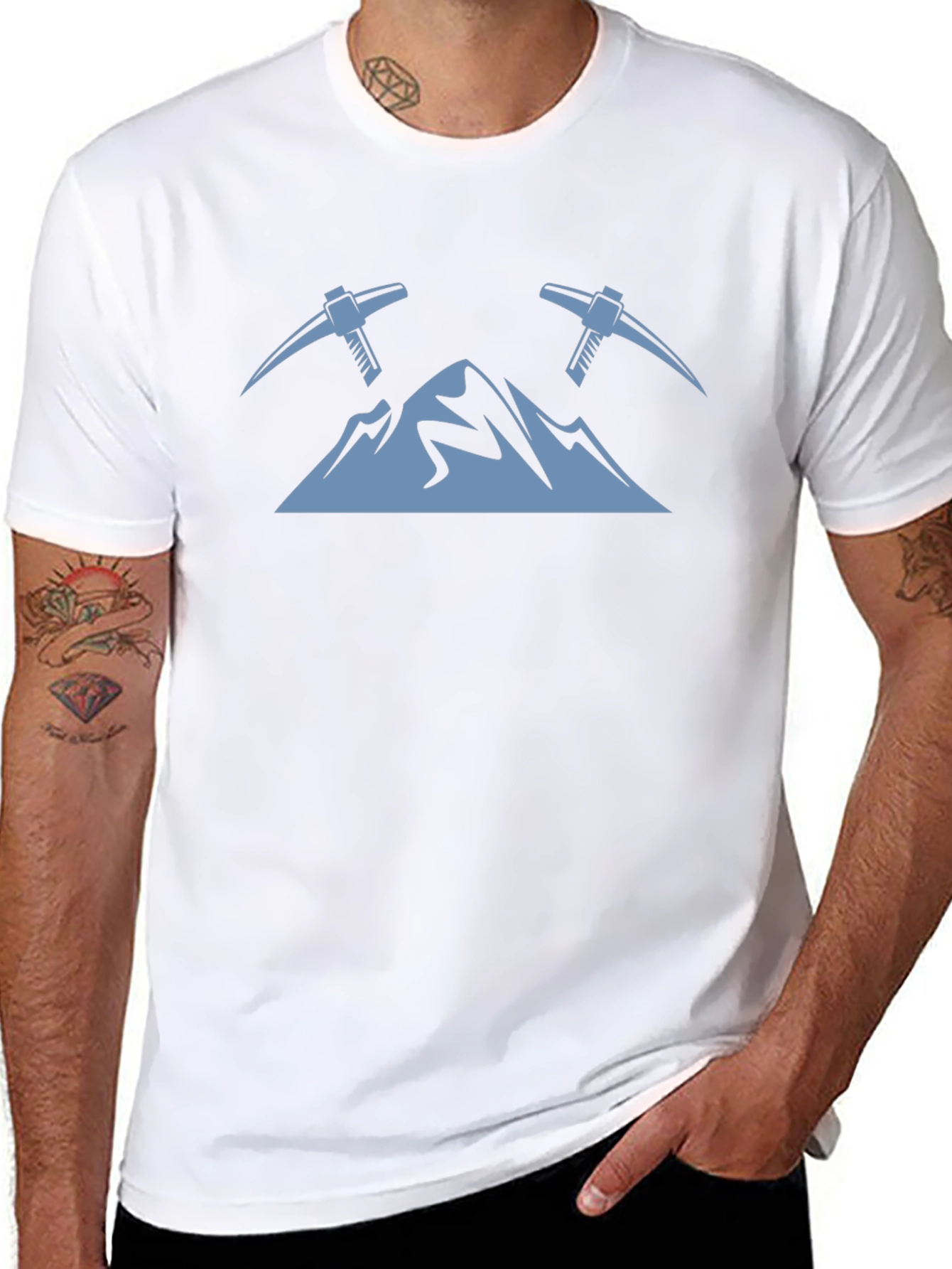 Mountain Peaks & Pickaxes Graphic Tee