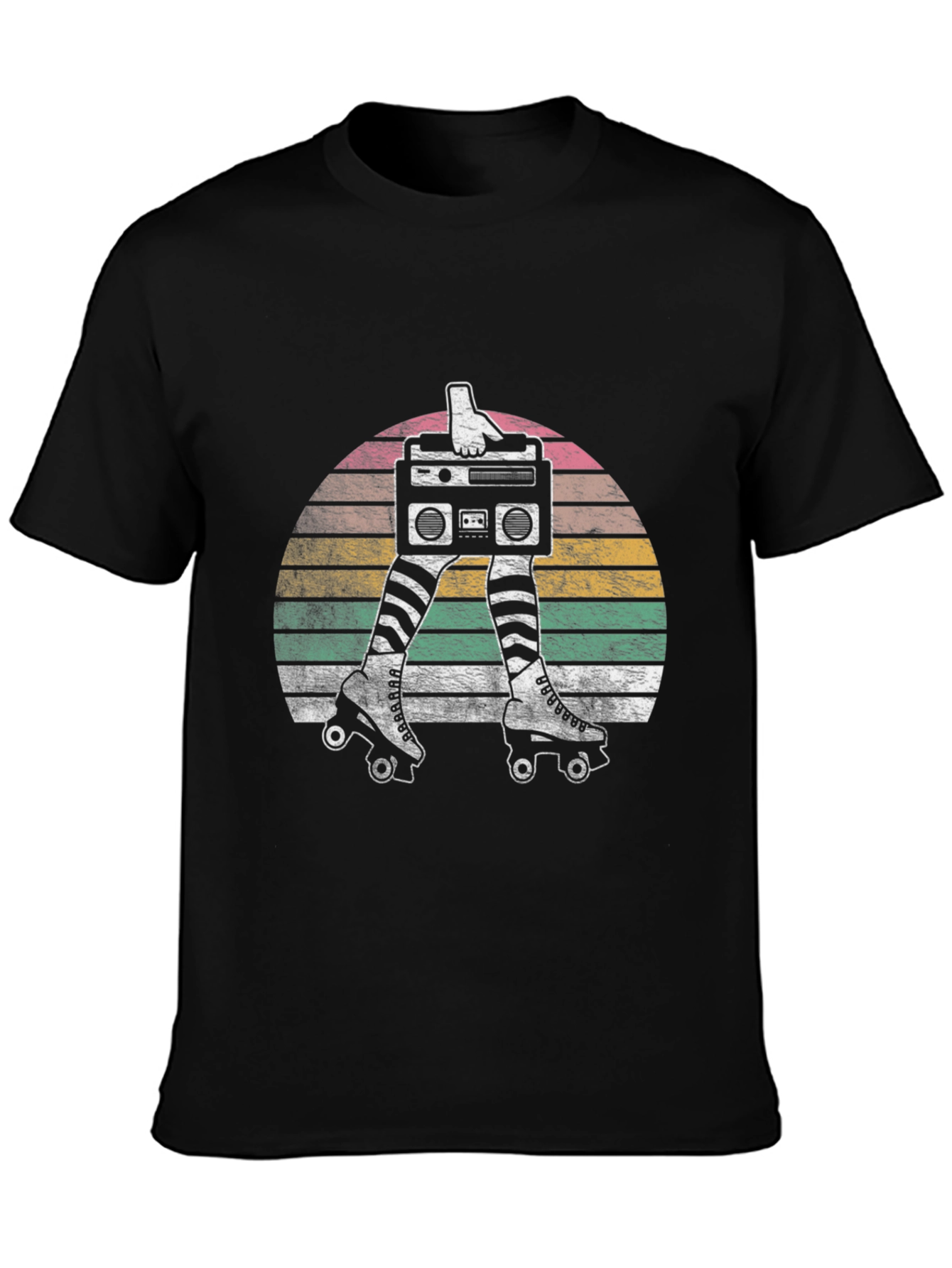 Retro Roller Disco Boombox Graphic Tee