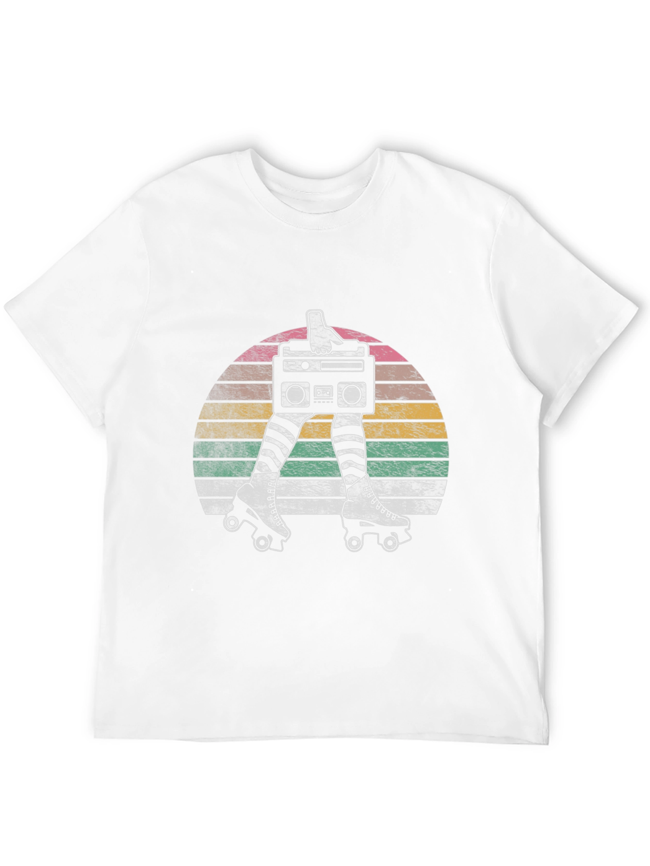 Retro Roller Disco Boombox Graphic Tee