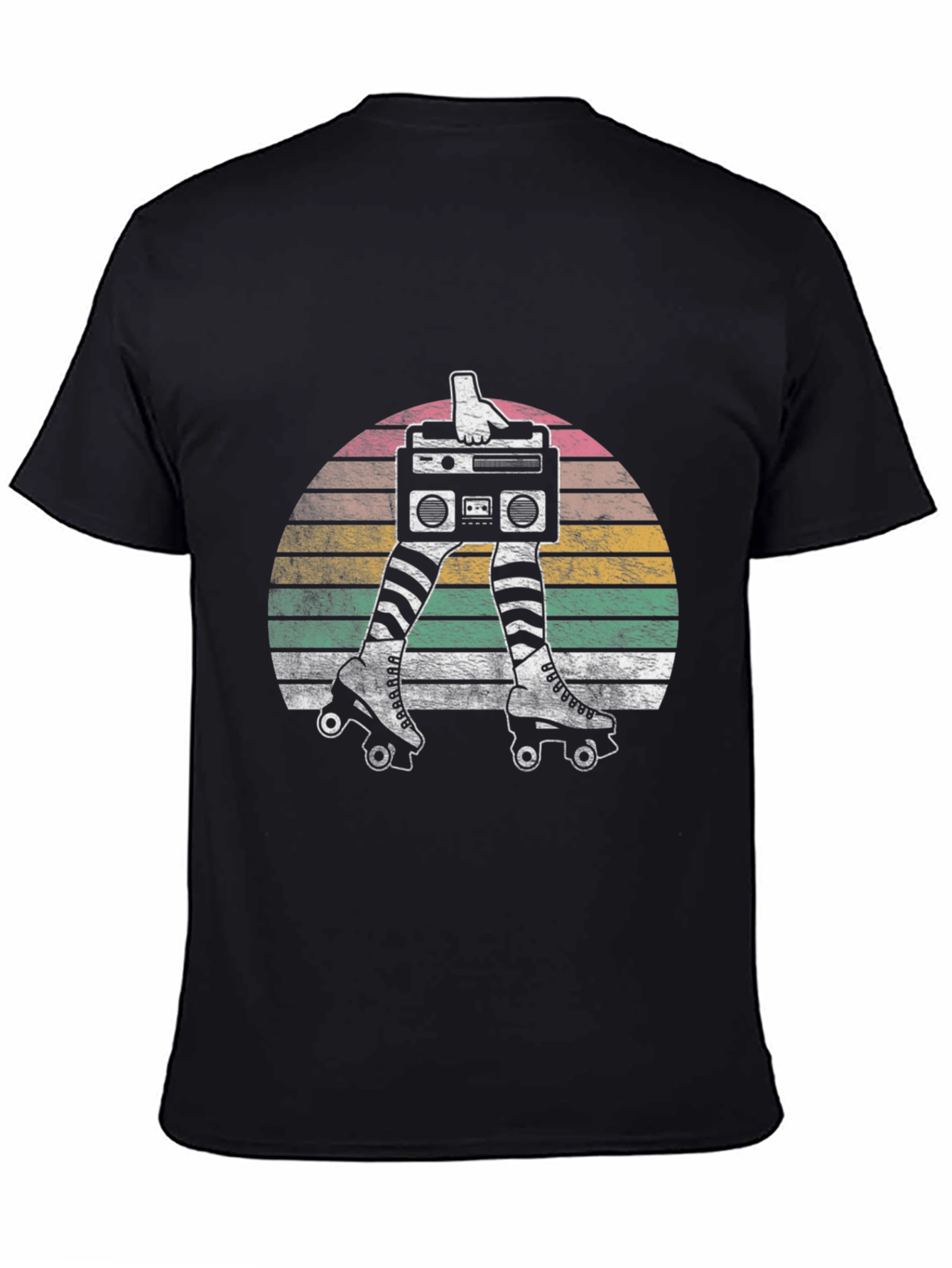 Retro Roller Disco Boombox Graphic Tee