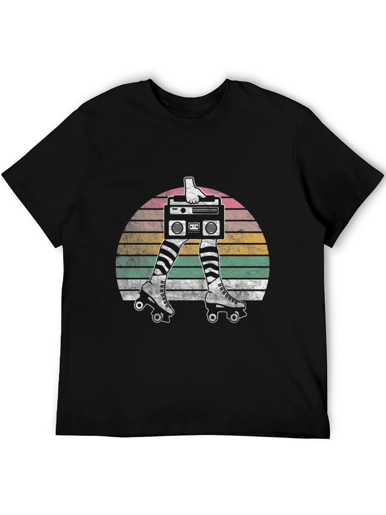 Retro Roller Disco Boombox Graphic Tee