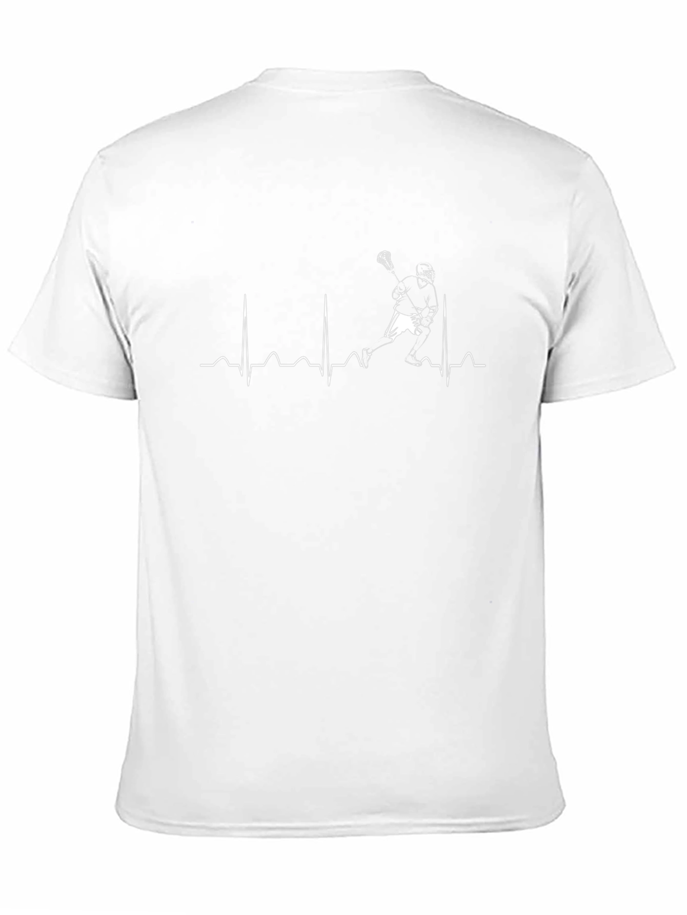 Lacrosse Heartbeat T-Shirt - Black Graphic Tee