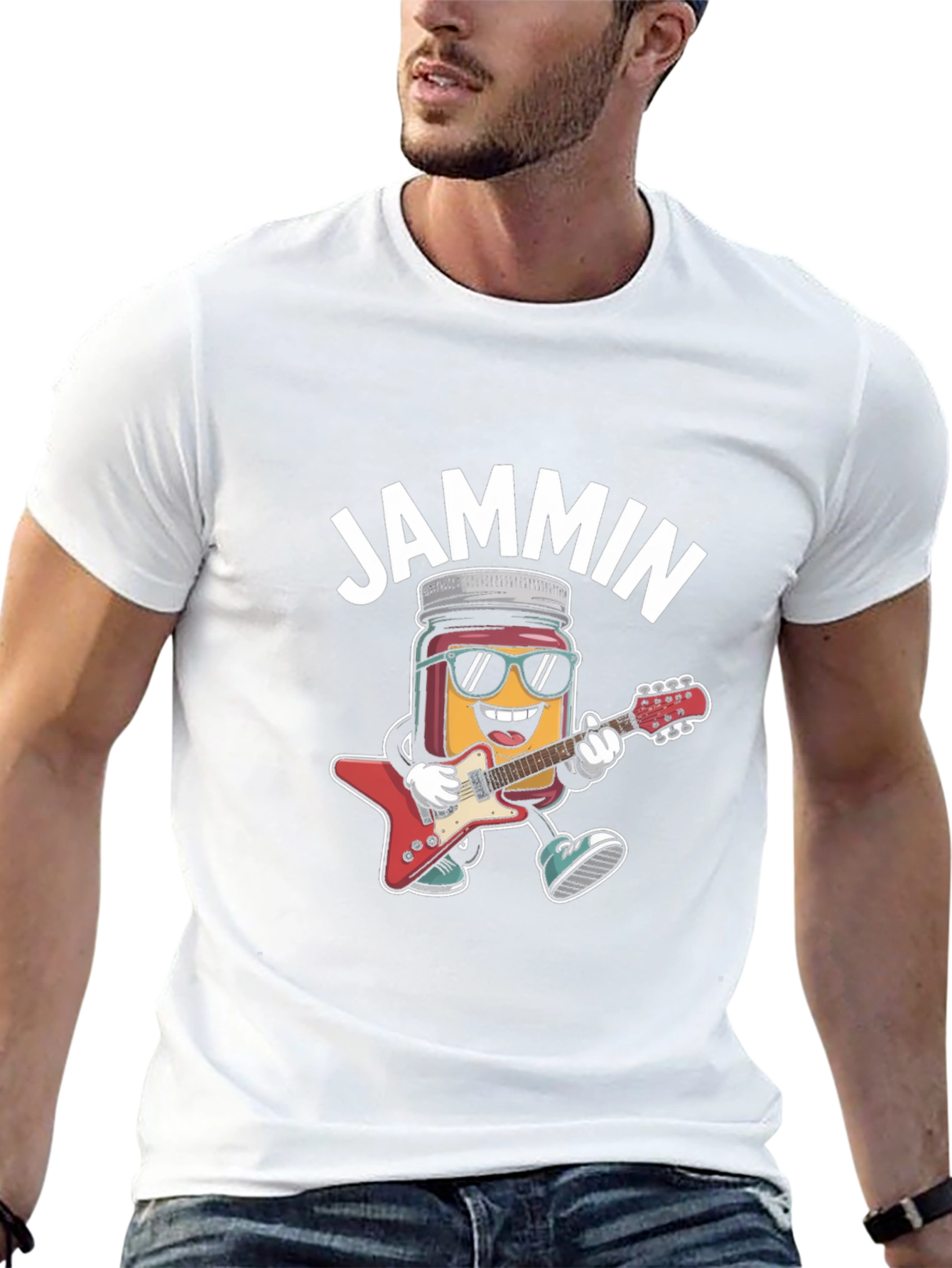 Jammin Guitar Jar T-Shirt - Rock On!