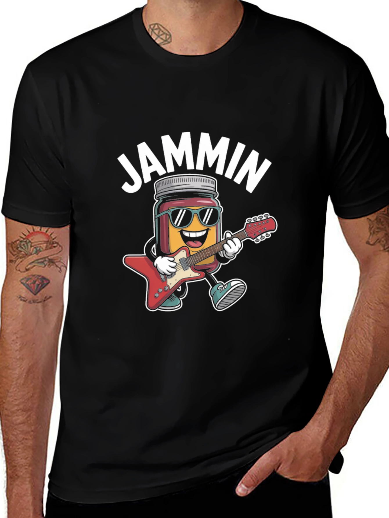Jammin Guitar Jar T-Shirt - Rock On!