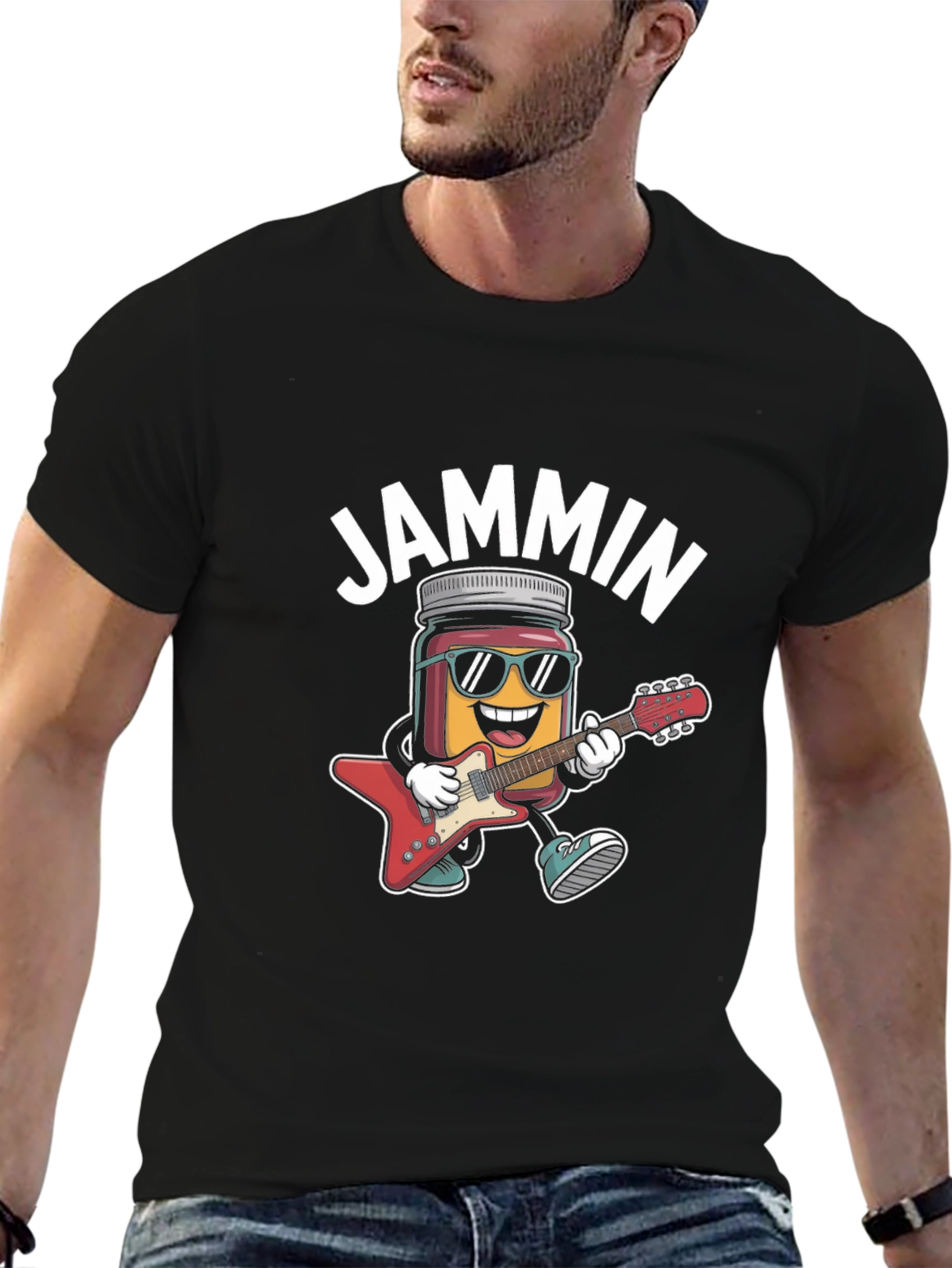 Jammin Guitar Jar T-Shirt - Rock On!
