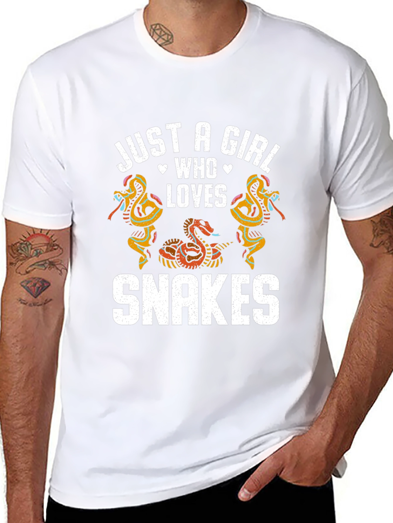 Just A Girl Who Loves Snakes Graphic T-Shirt