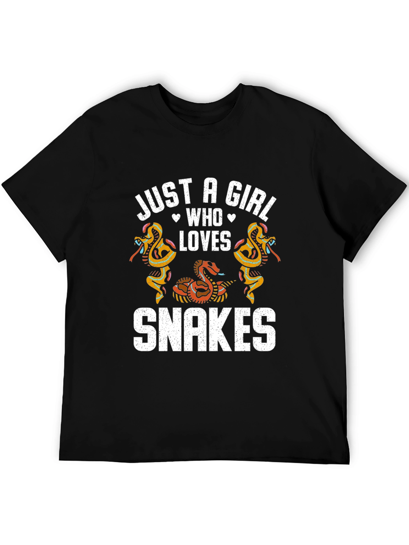 Just A Girl Who Loves Snakes Graphic T-Shirt