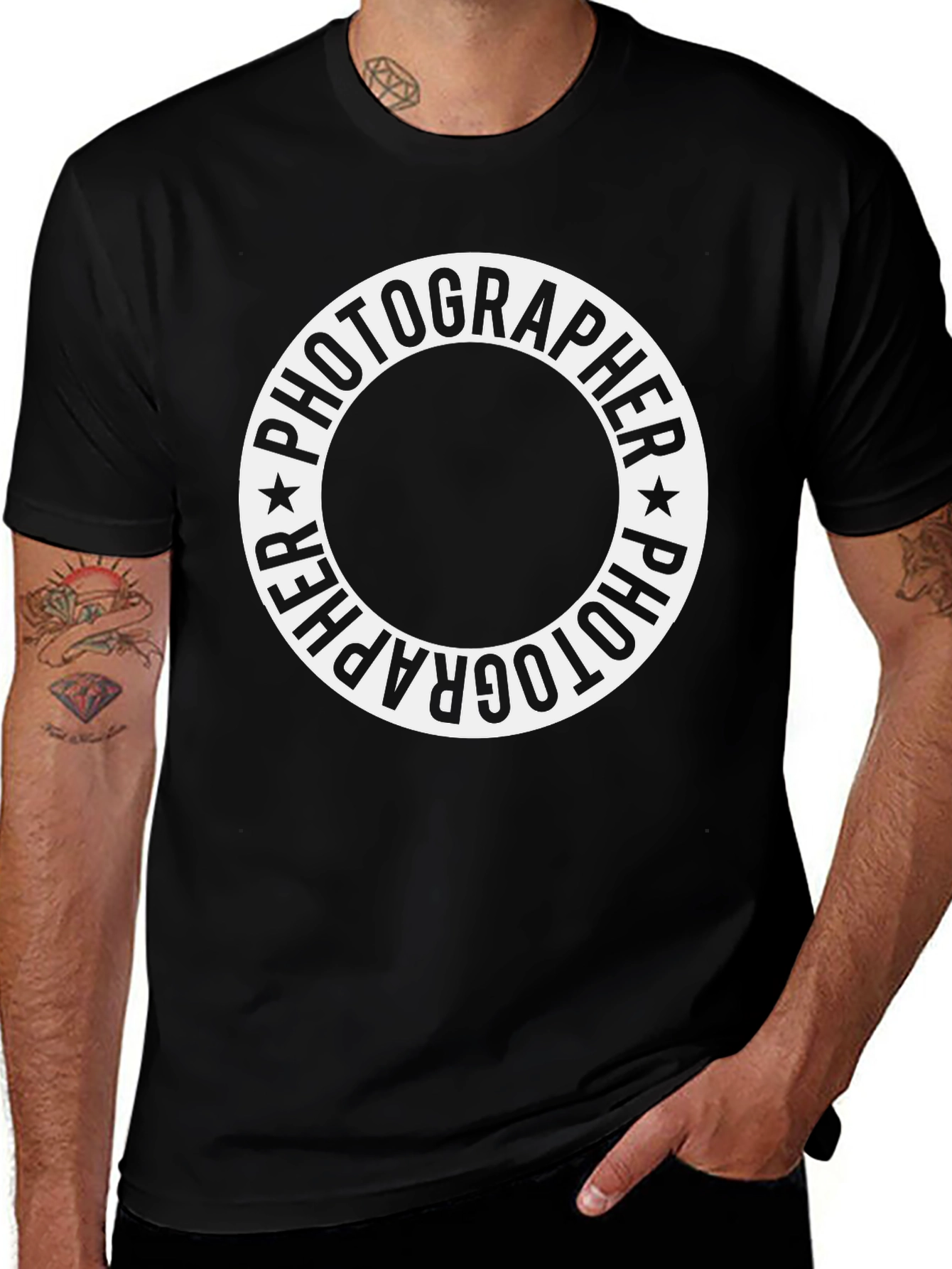 Photographer Circle Graphic T-Shirt