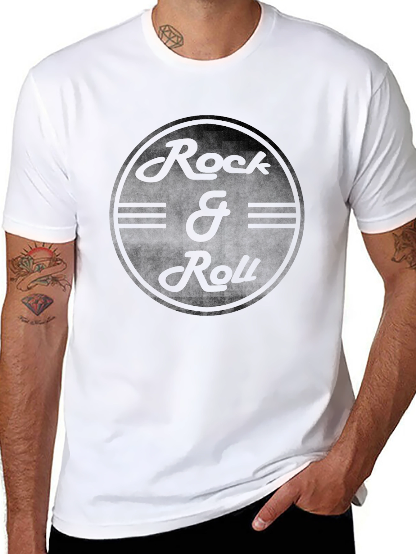 Rock & Roll Graphic T-Shirt - Classic Style