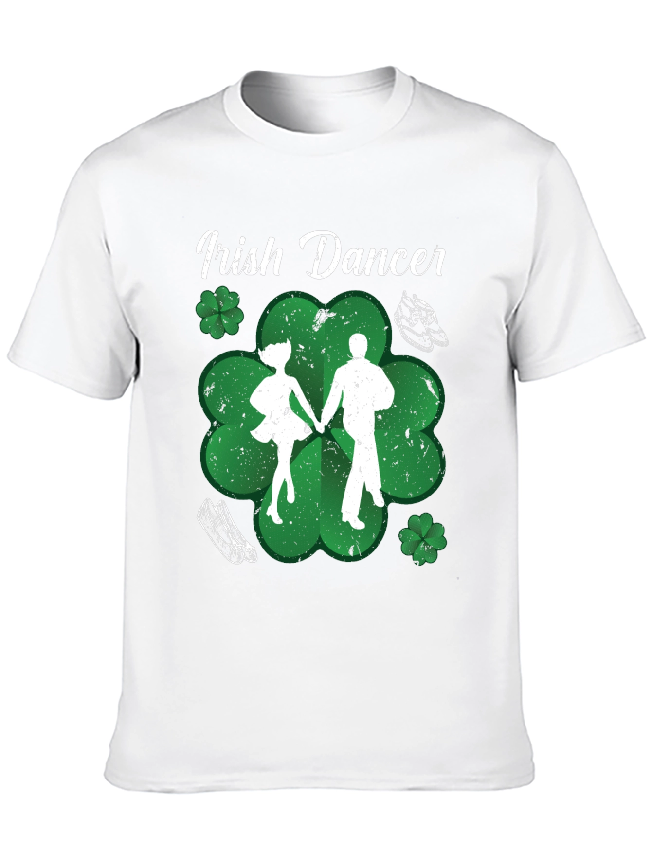 Irish Dancer T-Shirt St. Patricks Day Black Cotton