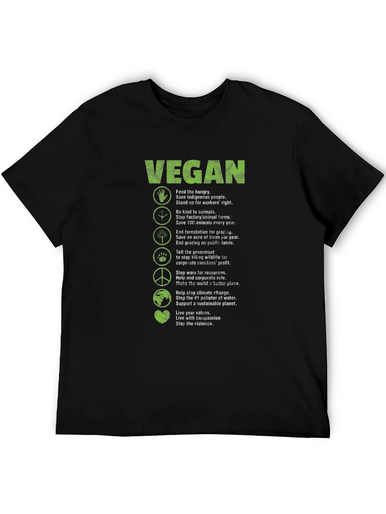 Vegan T-Shirt - Awareness & Compassion
