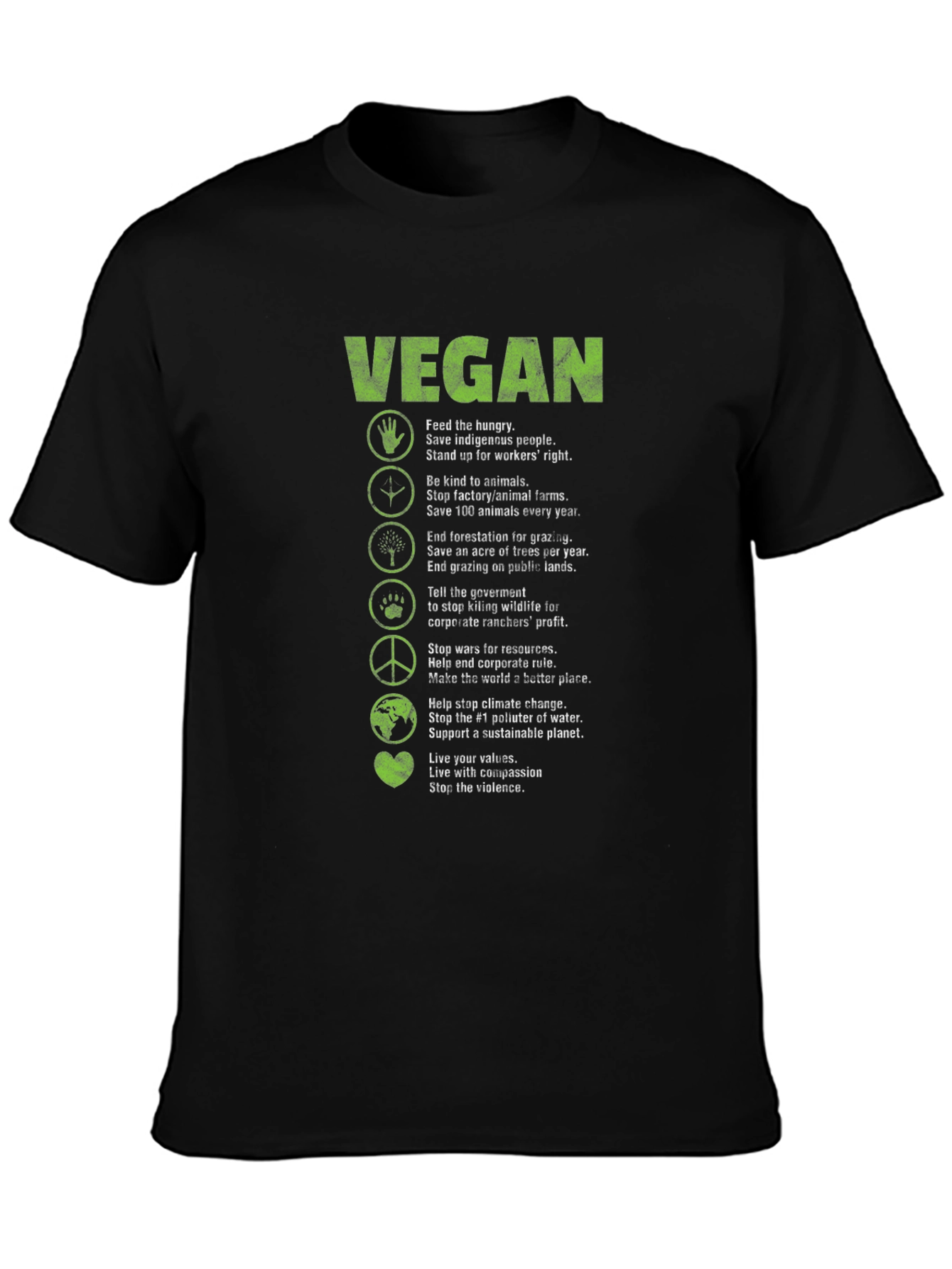Vegan T-Shirt - Awareness & Compassion