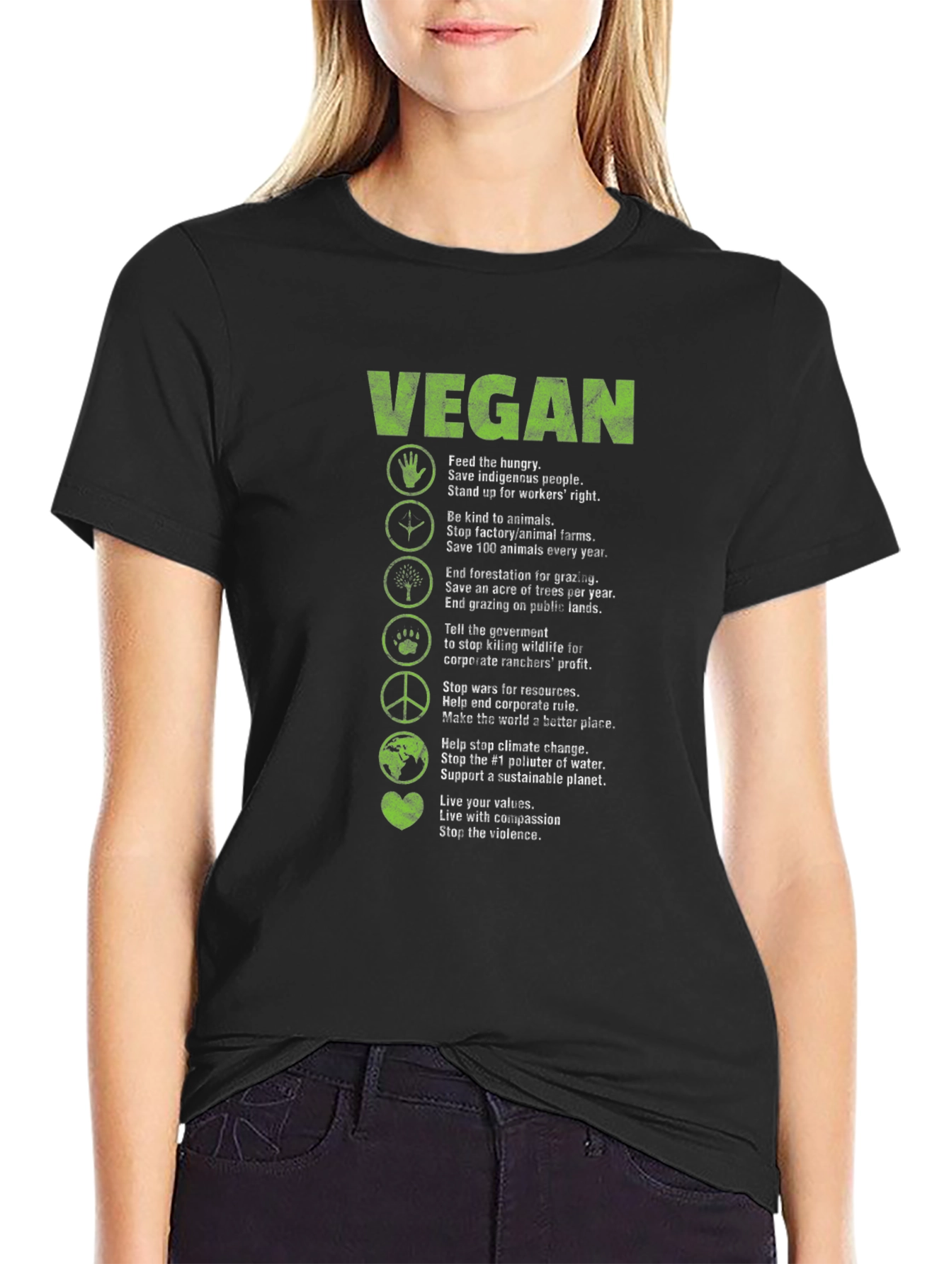 Vegan T-Shirt - Awareness & Compassion