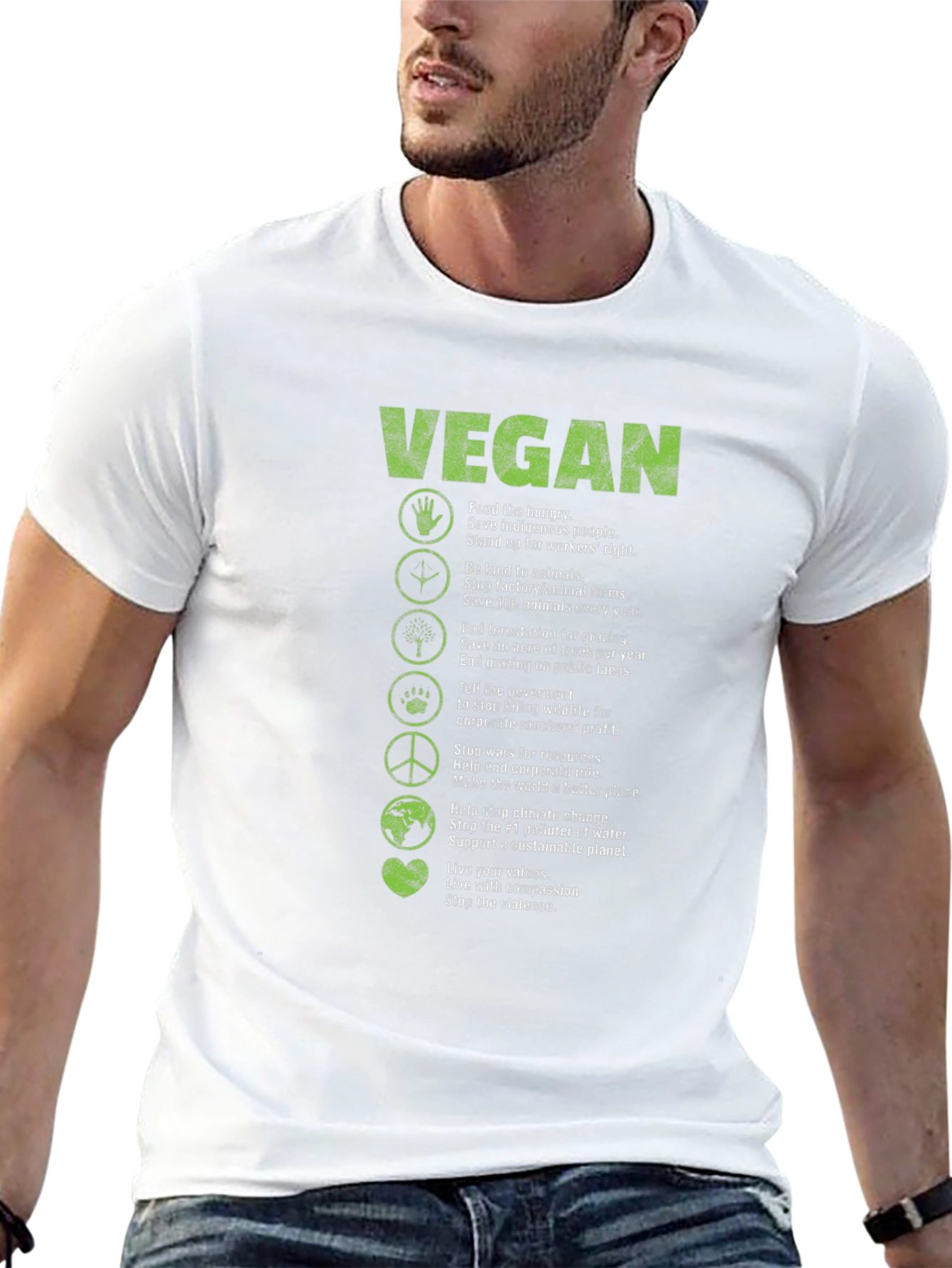 Vegan T-Shirt - Awareness & Compassion