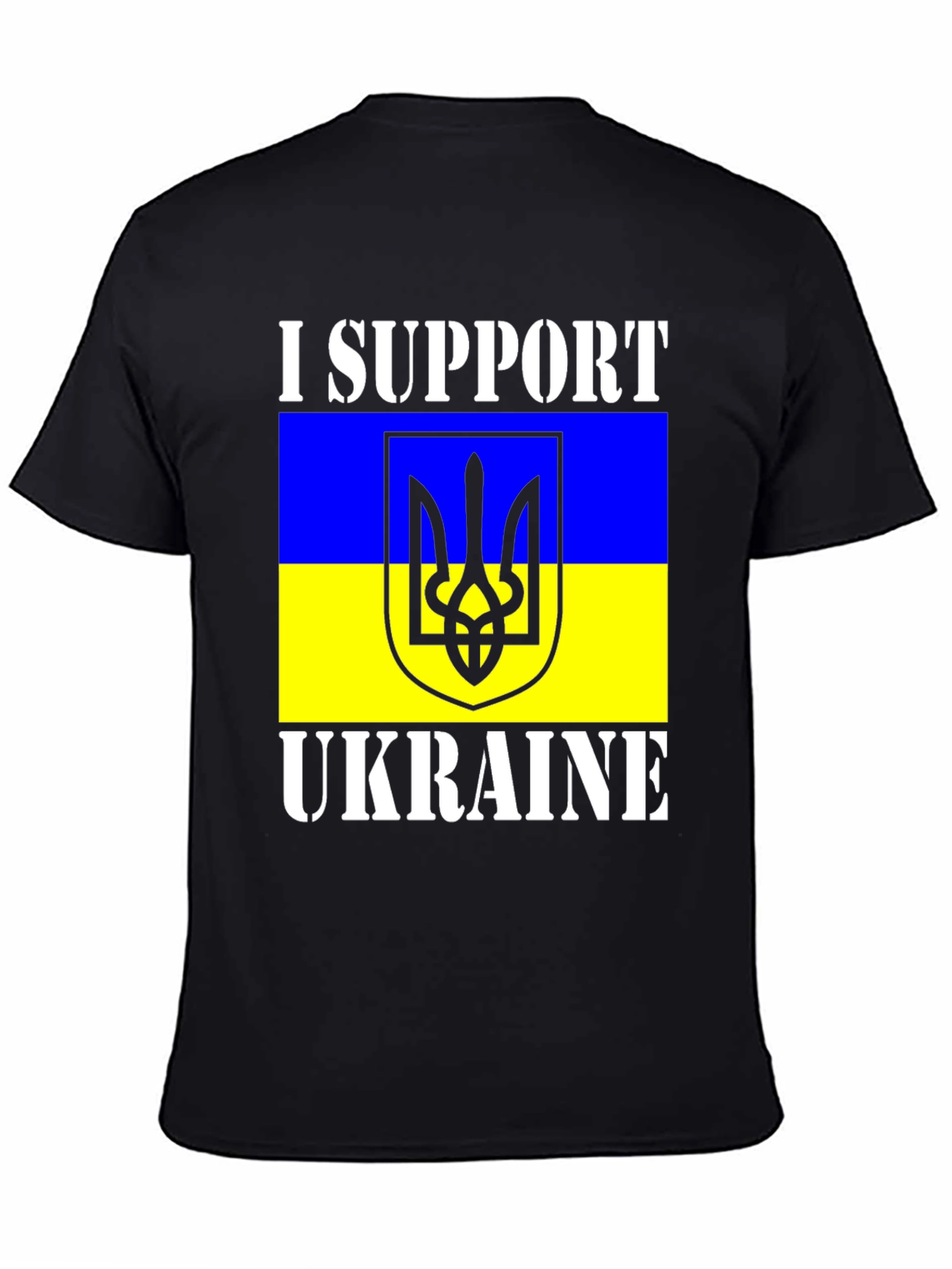 I Support Ukraine T-Shirt - Black