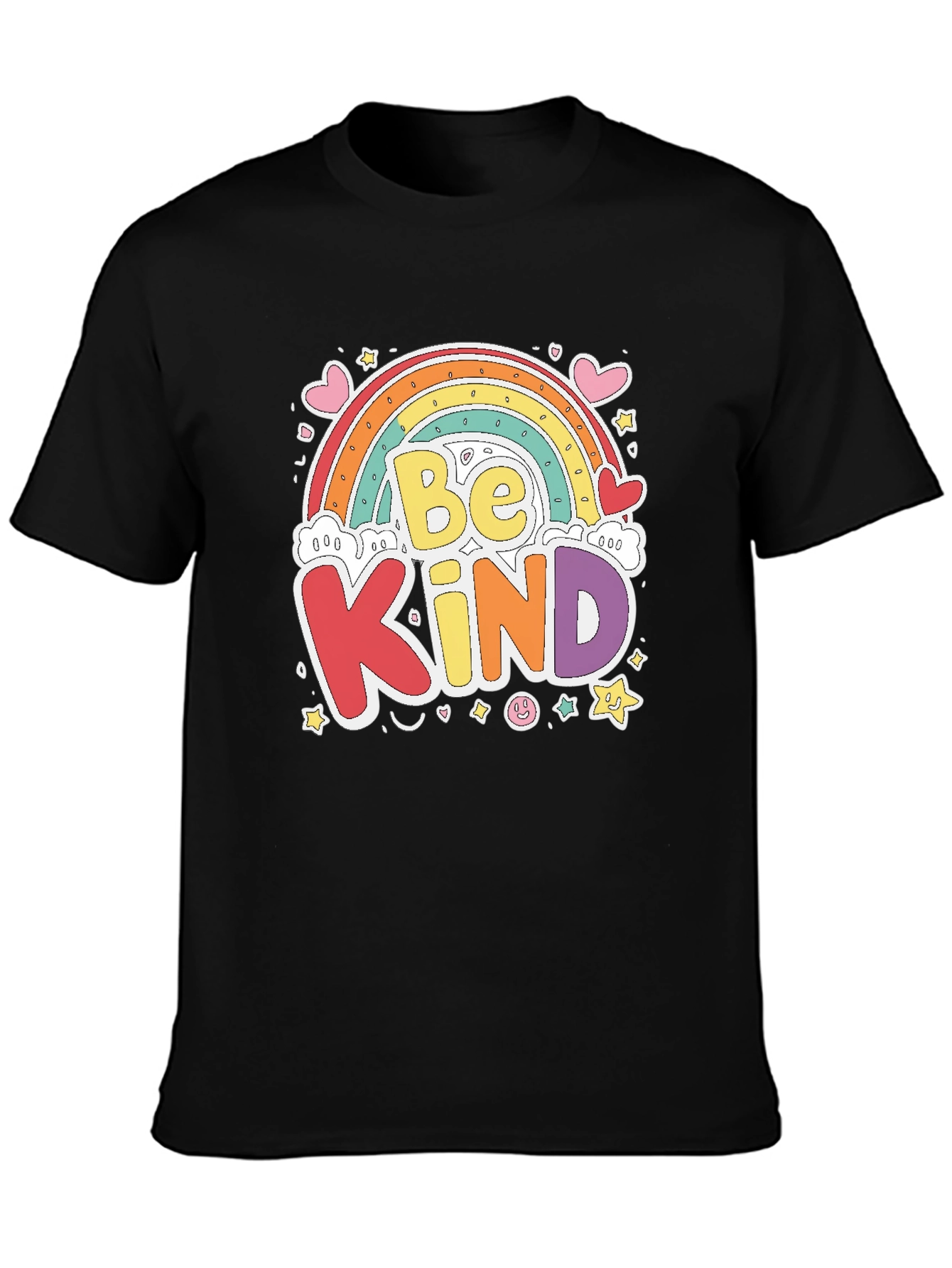 Be Kind Rainbow Graphic T-Shirt