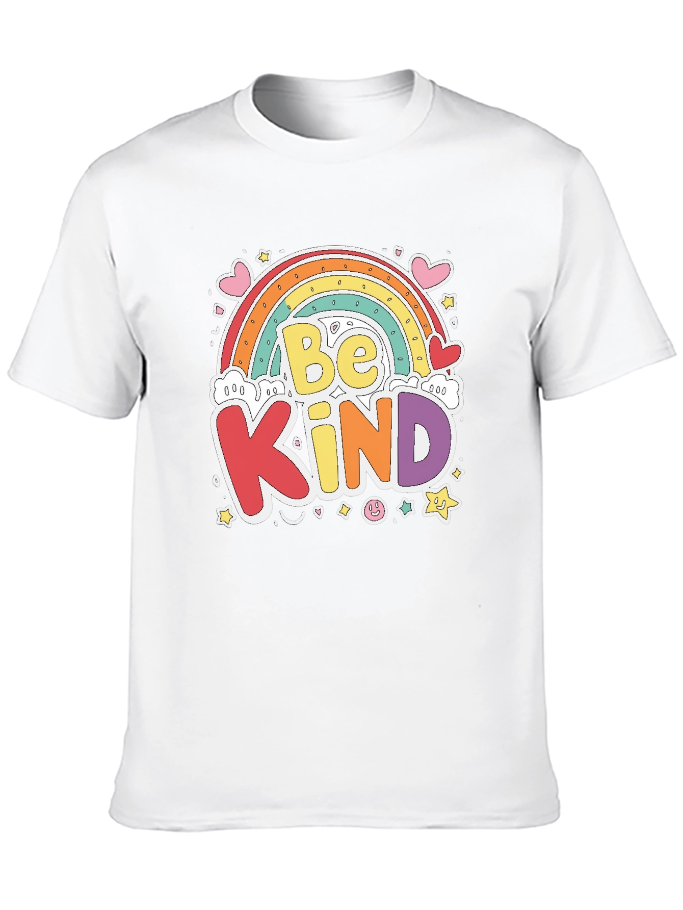 Be Kind Rainbow Graphic T-Shirt