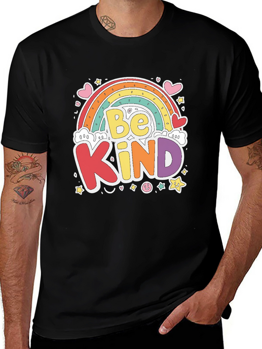 Be Kind Rainbow Graphic T-Shirt