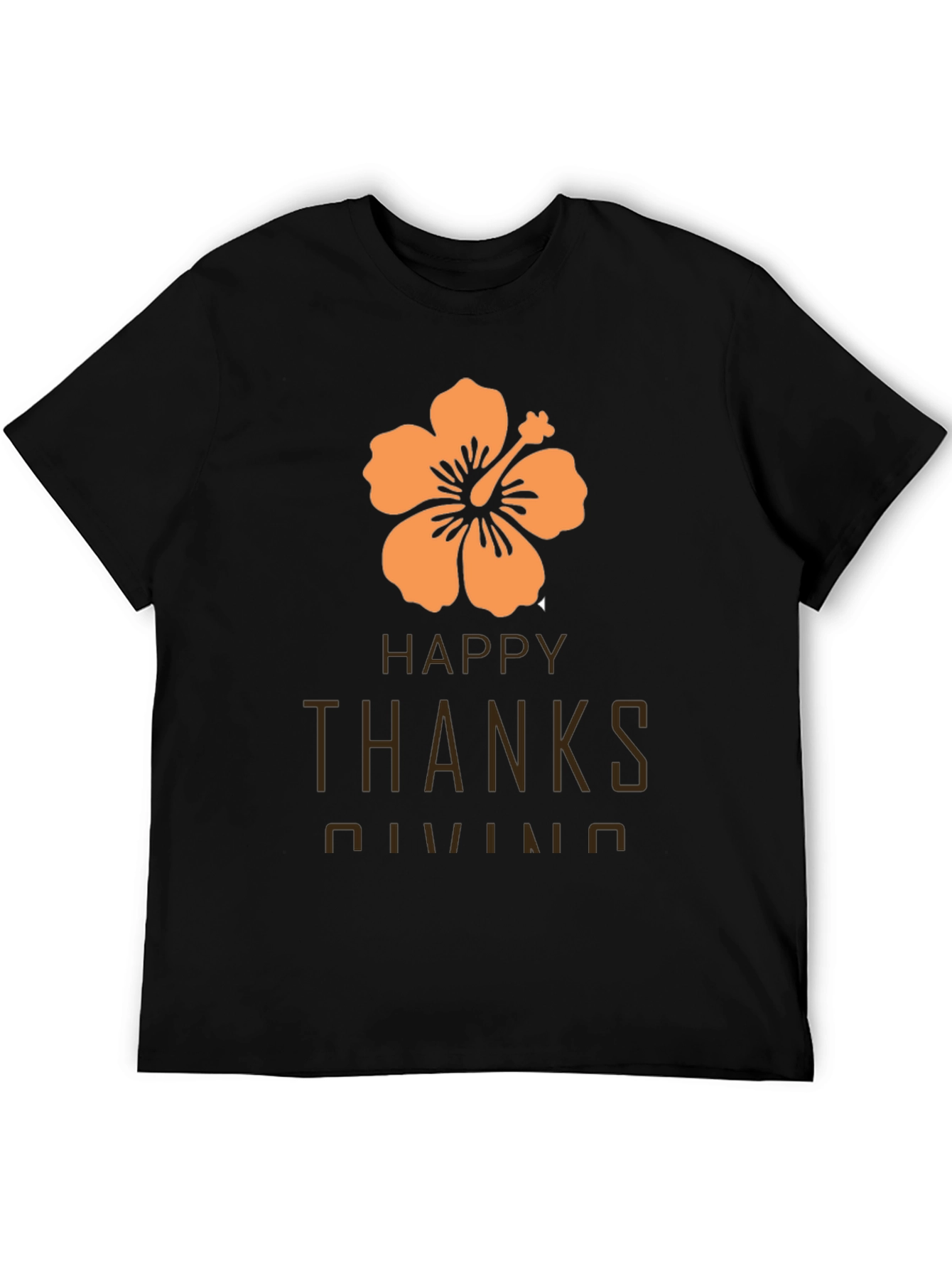 Happy Thanksgiving Hawaiian Hibiscus T-Shirt