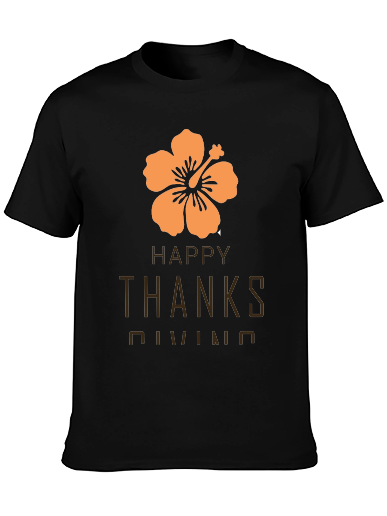 Happy Thanksgiving Hawaiian Hibiscus T-Shirt