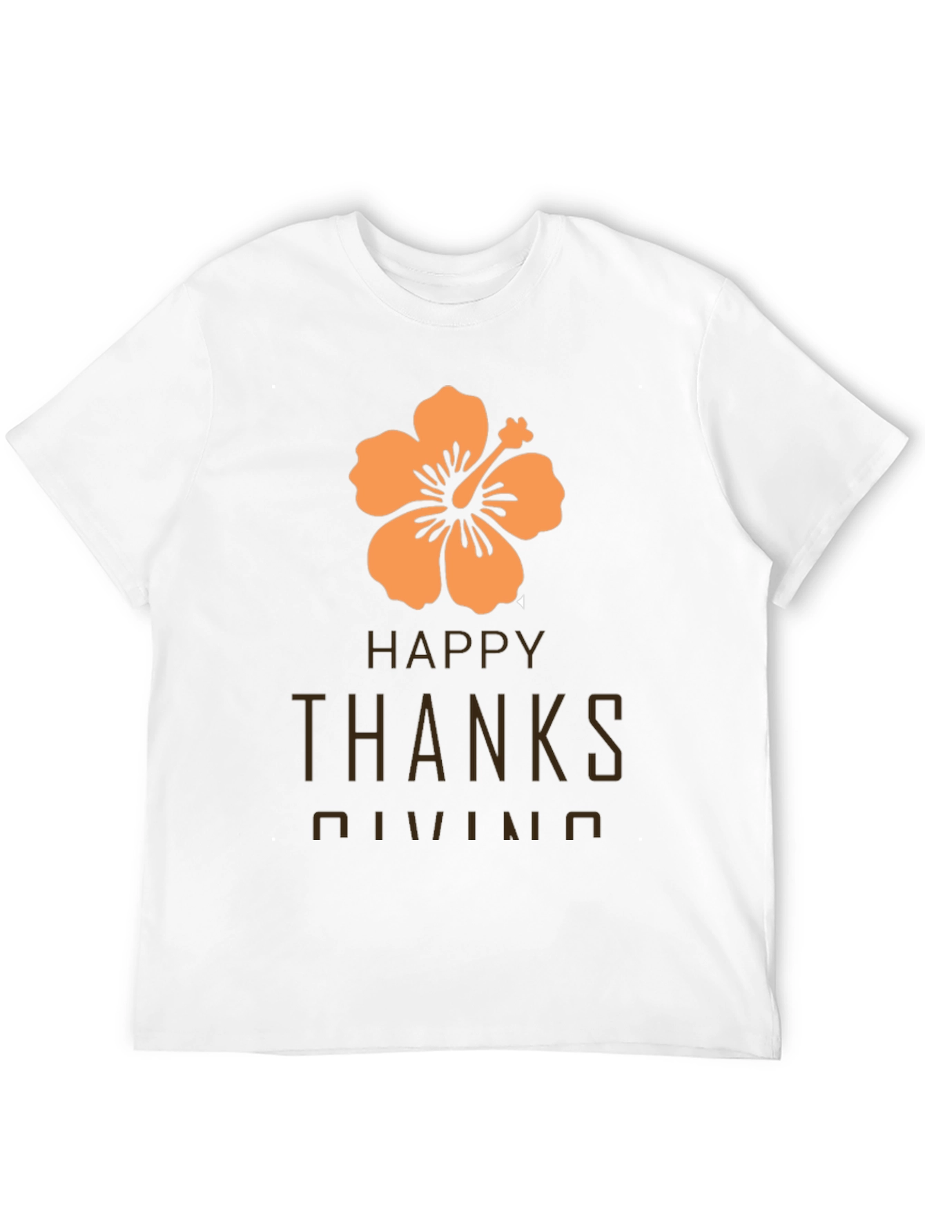 Happy Thanksgiving Hawaiian Hibiscus T-Shirt