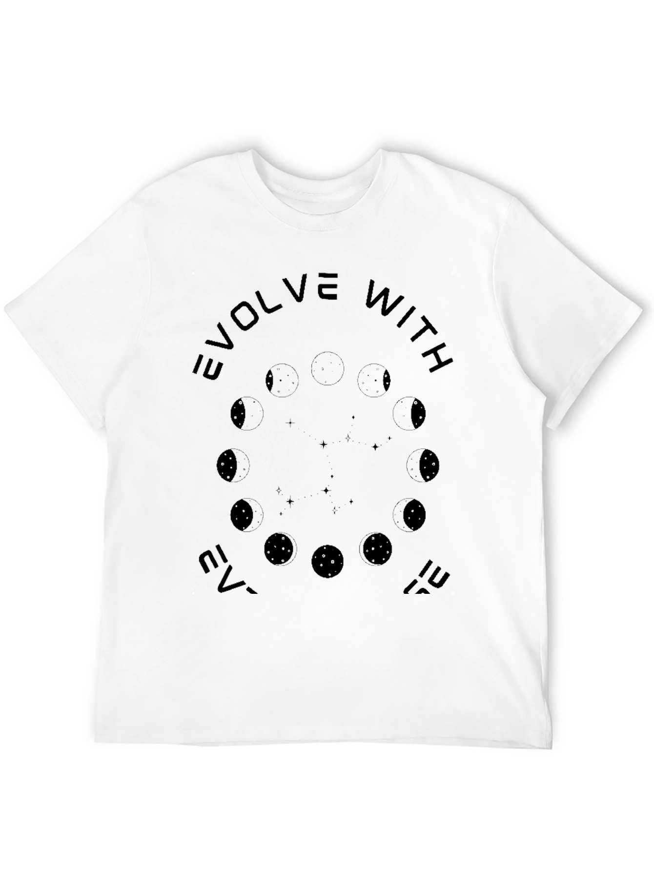 Evolve With It Black Graphic Tee