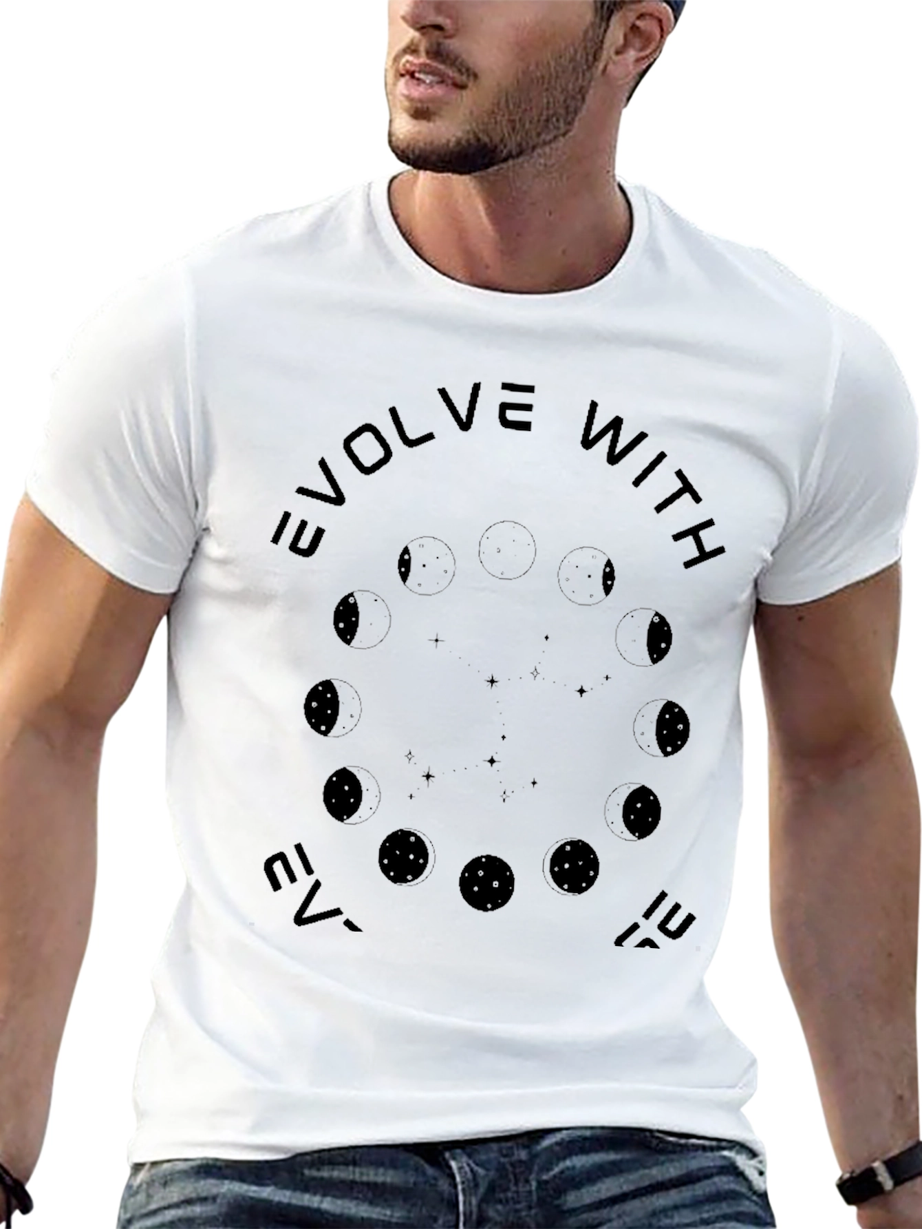 Evolve With It Black Graphic Tee