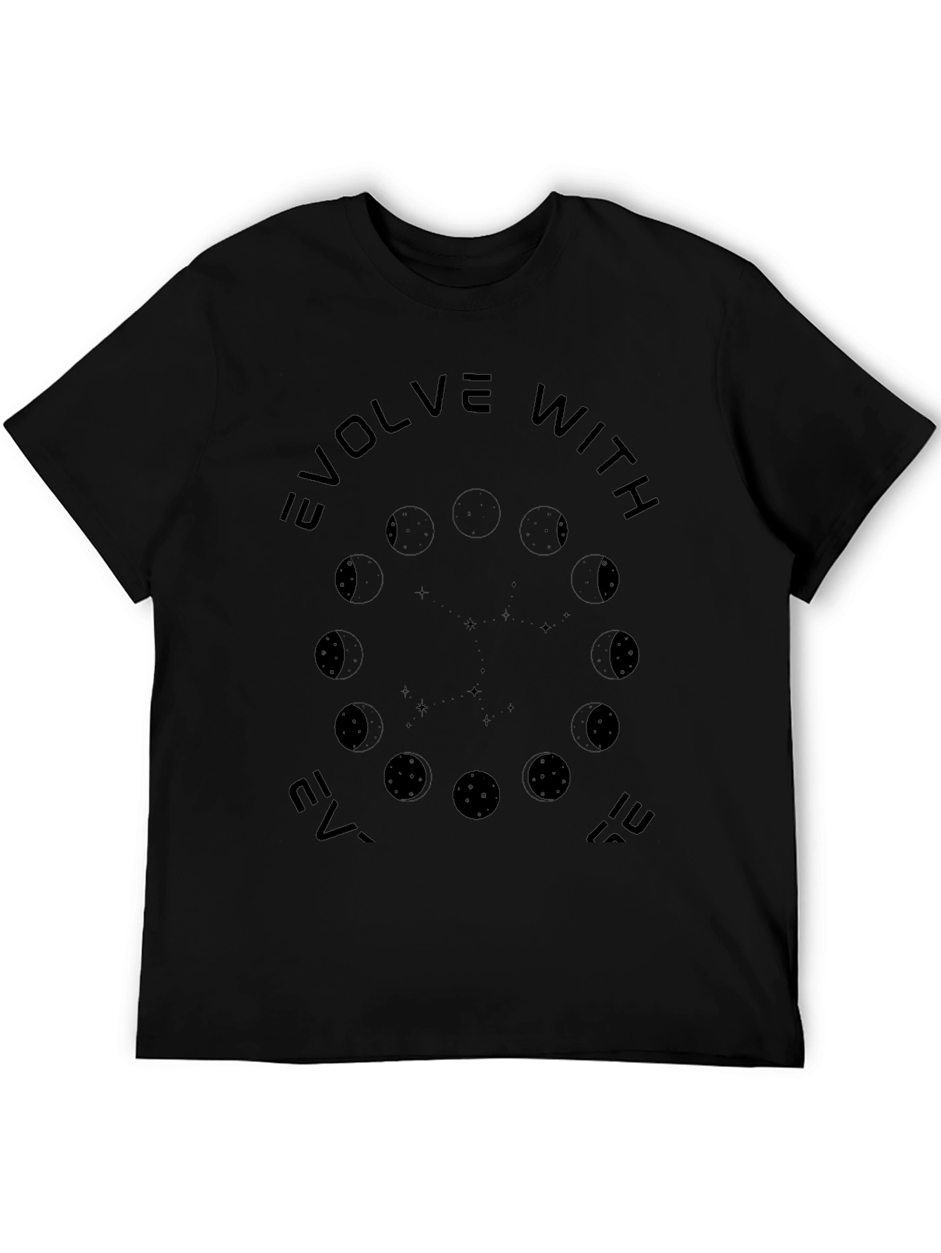 Evolve With It Black Graphic Tee