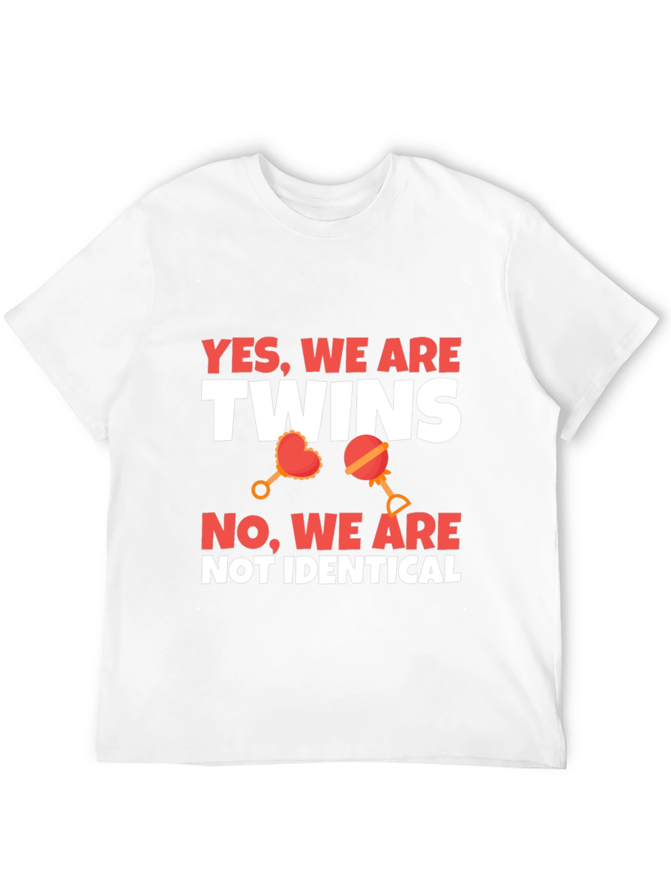 Twins Not Identical Novelty Graphic Tee