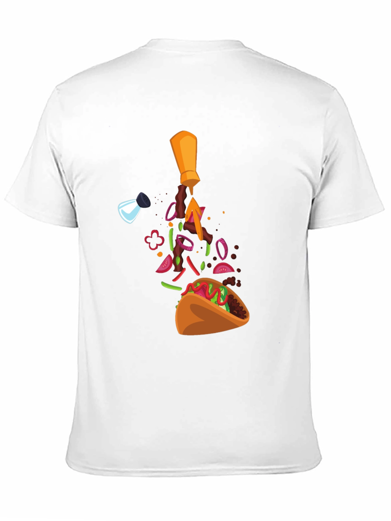 Taco Ingredients T-Shirt - Funny Foodie Tee