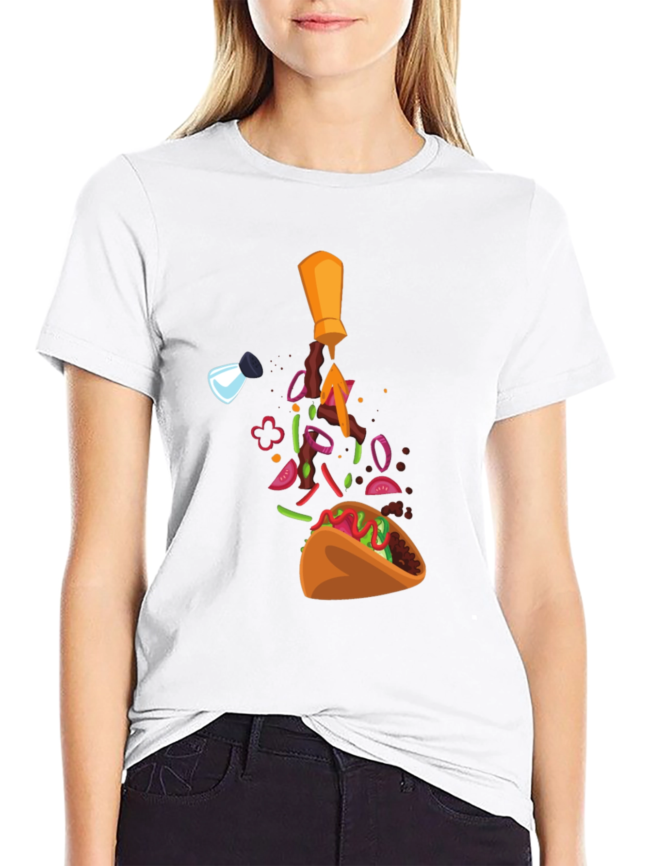 Taco Ingredients T-Shirt - Funny Foodie Tee