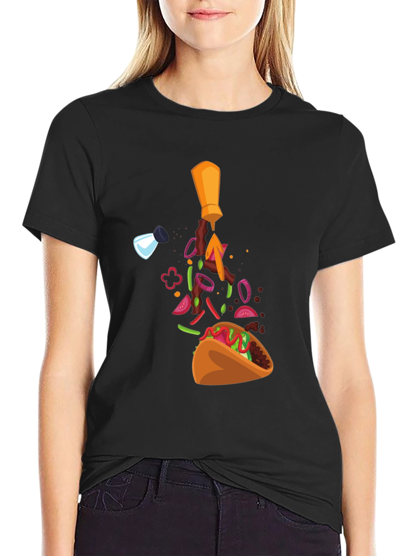 Taco Ingredients T-Shirt - Funny Foodie Tee