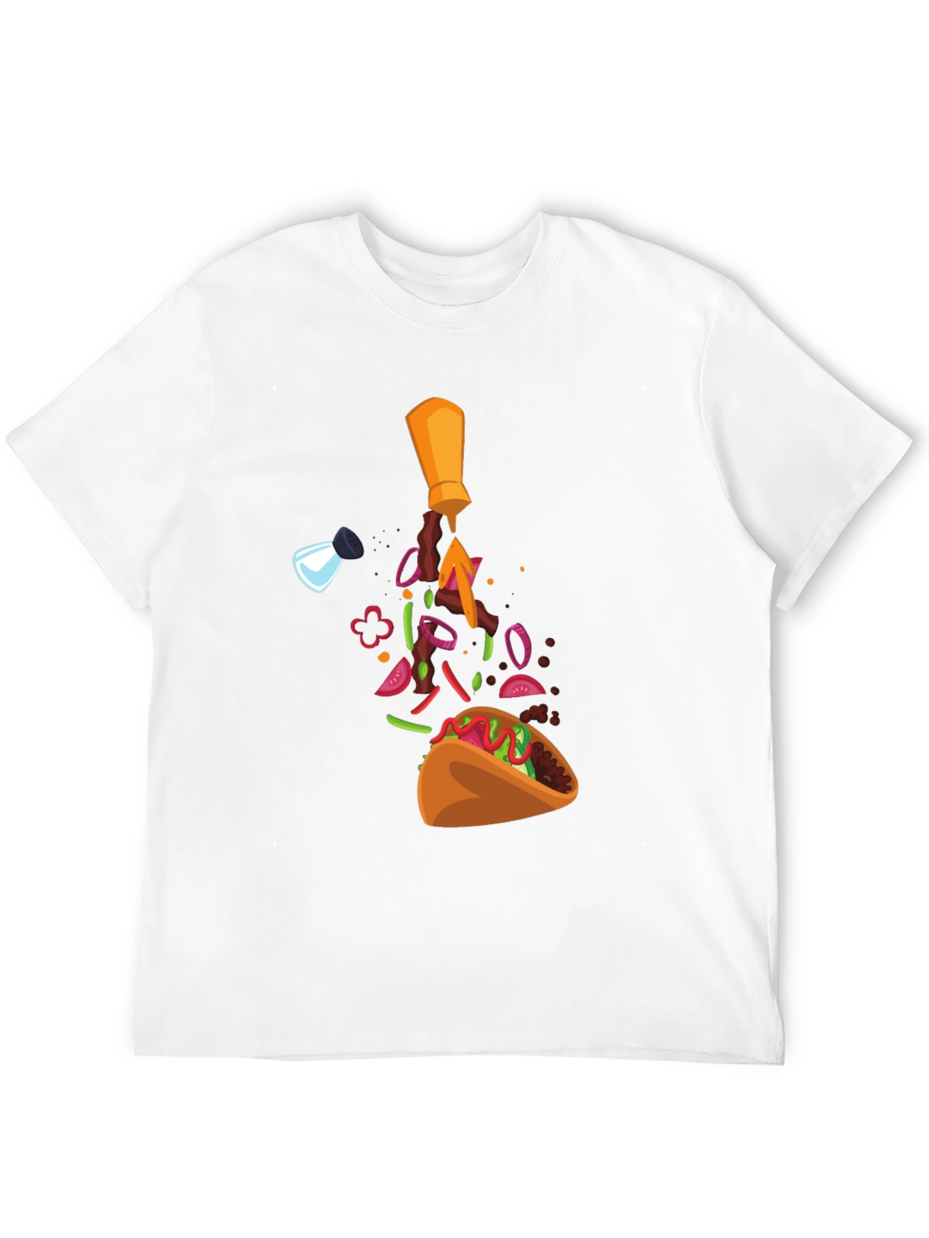 Taco Ingredients T-Shirt - Funny Foodie Tee