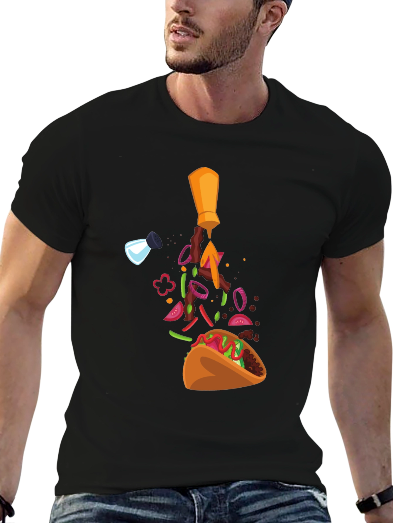 Taco Ingredients T-Shirt - Funny Foodie Tee