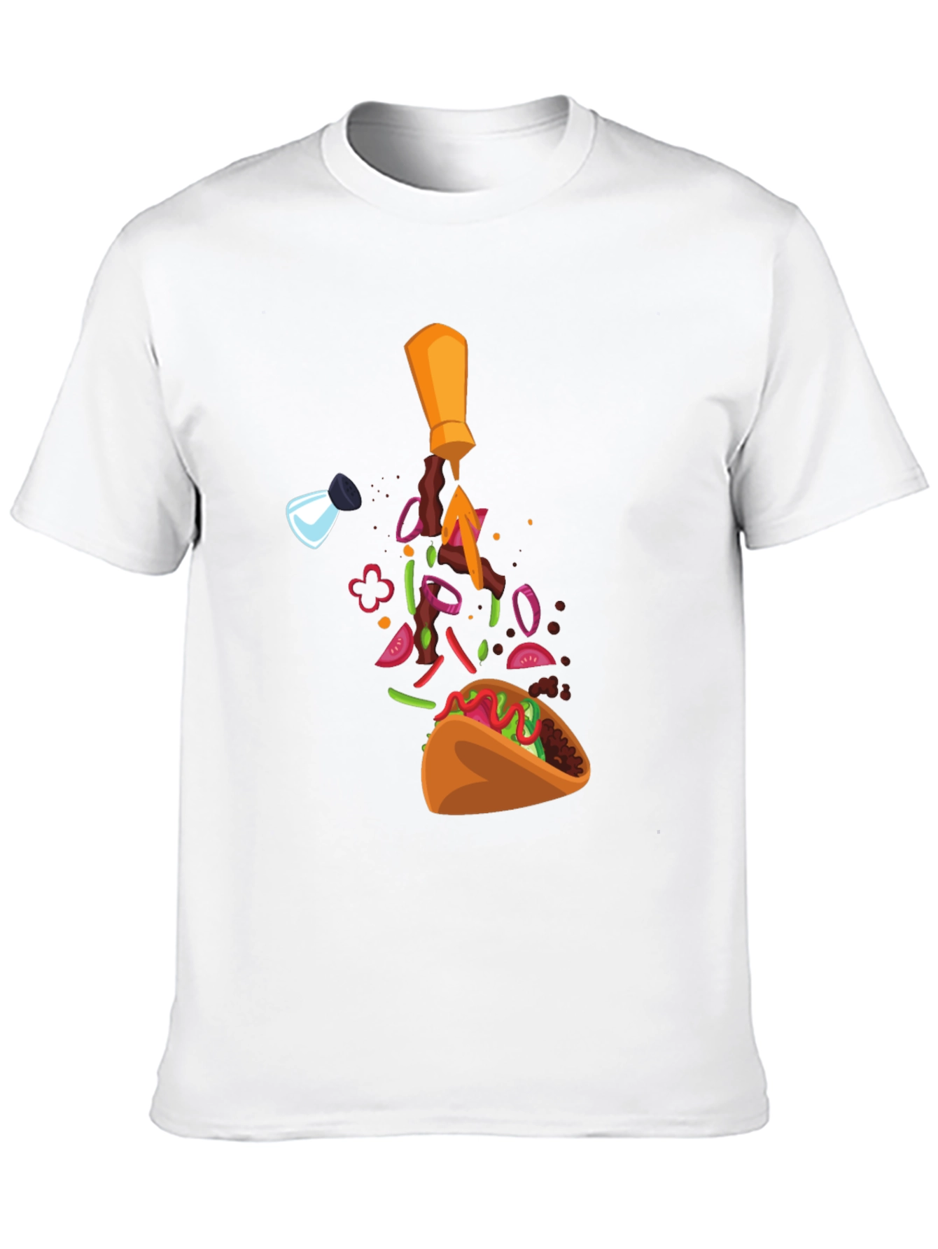 Taco Ingredients T-Shirt - Funny Foodie Tee