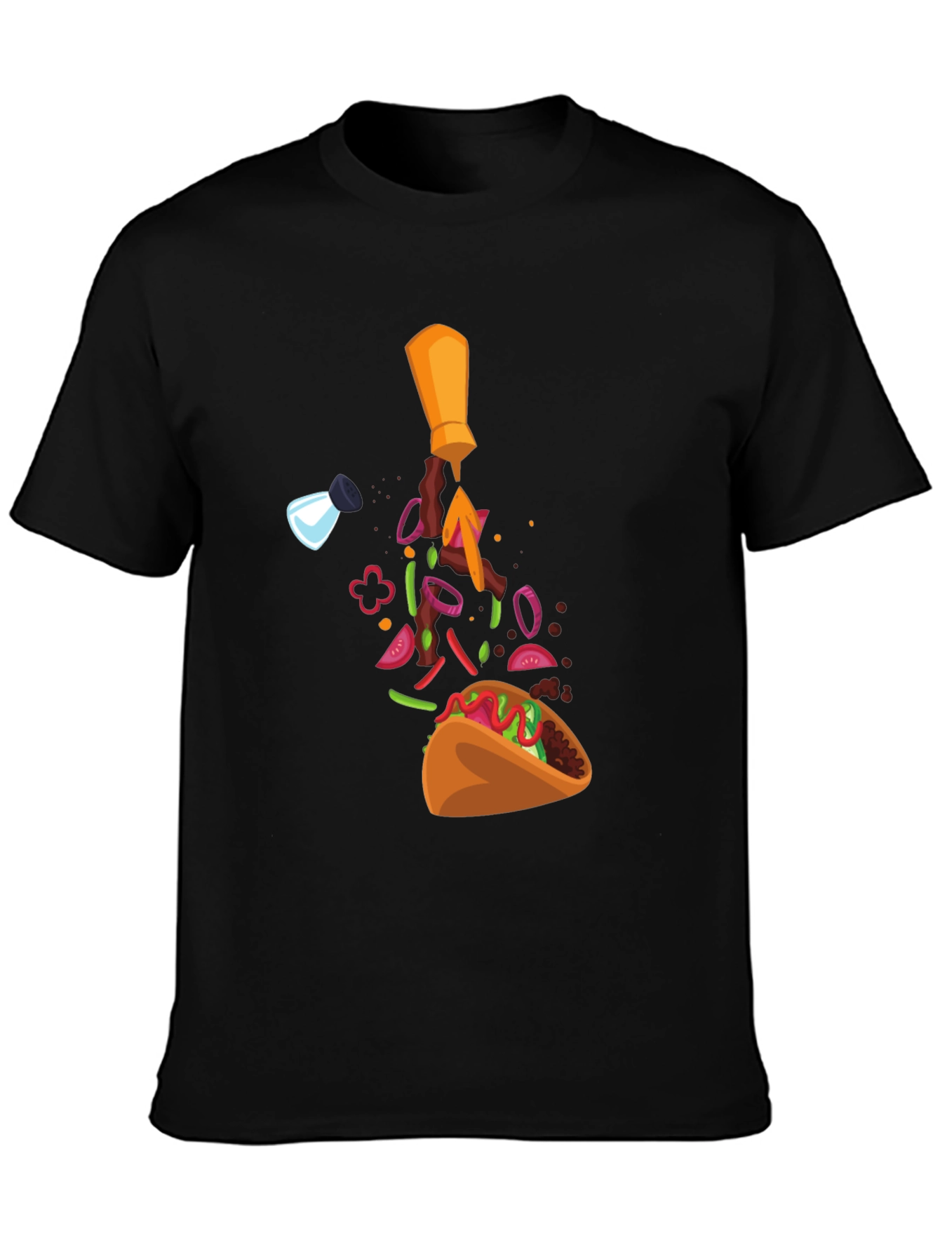 Taco Ingredients T-Shirt - Funny Foodie Tee