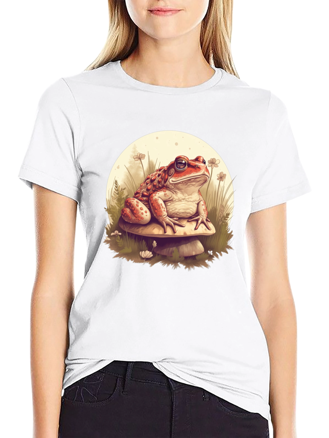 Toad on Mushroom Graphic Tee