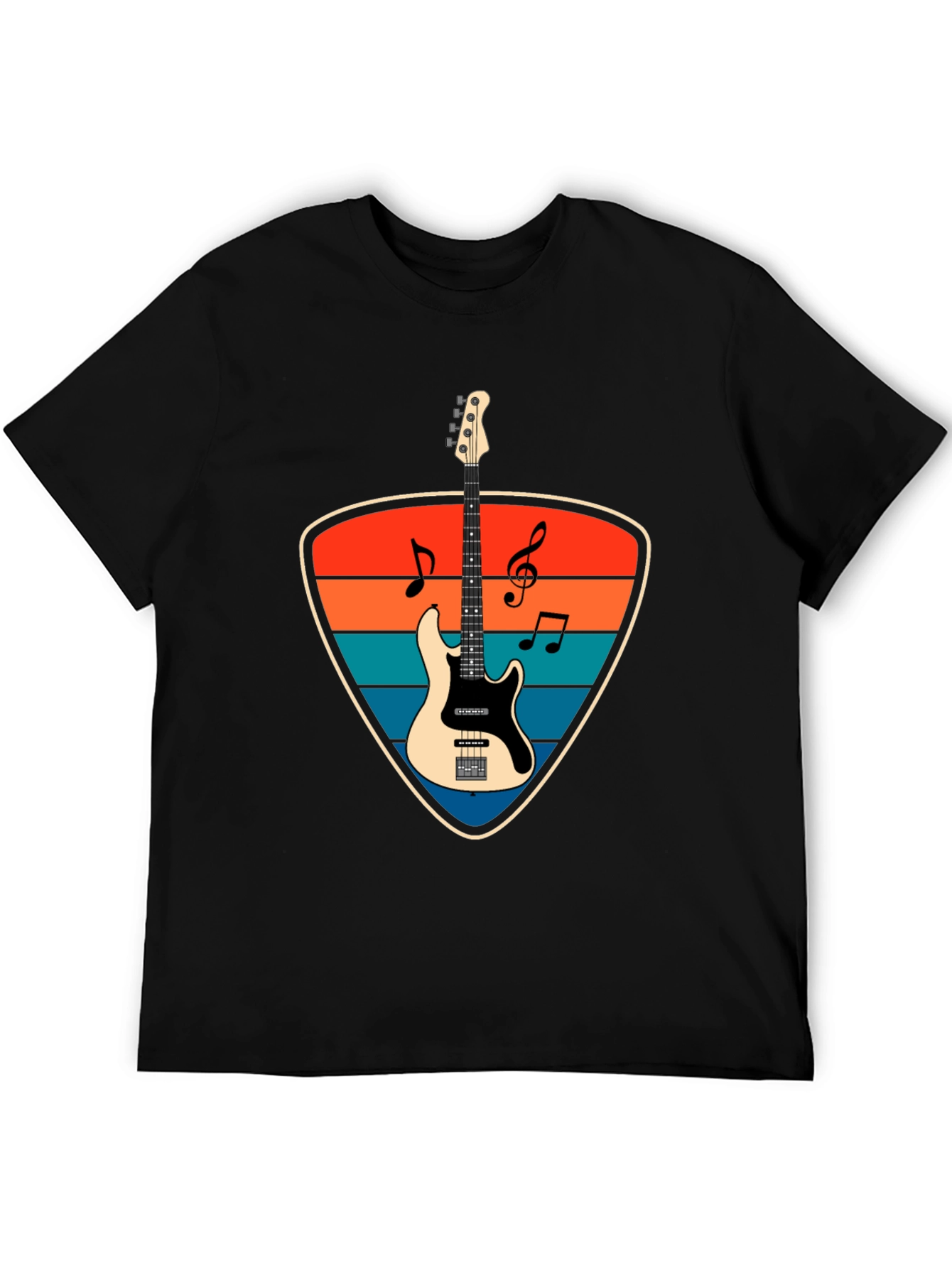 Retro Electric Bass Guitar T-Shirt
